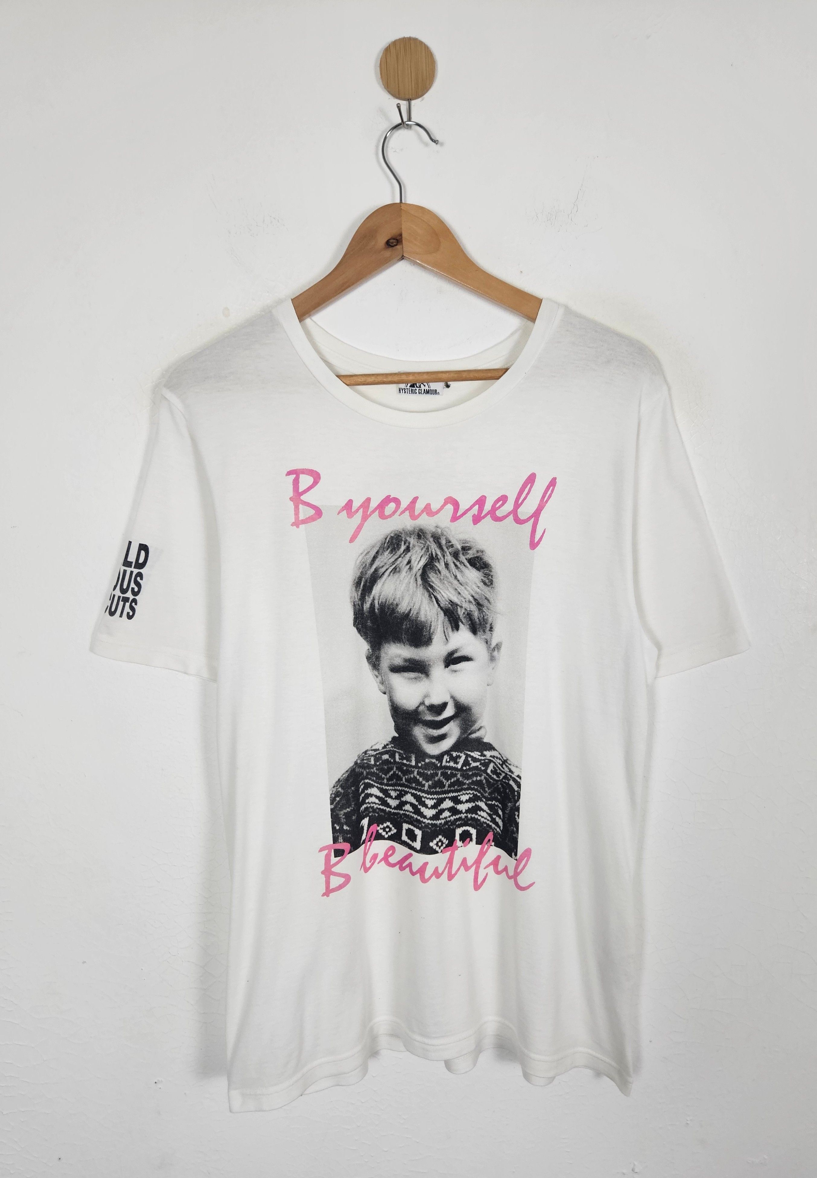 Hysteric Glamour Hysteric Glamour B yourself B beautiful Cuts tee shirt Size US L / EU 52-54 / 3 - 1 Thumbnail