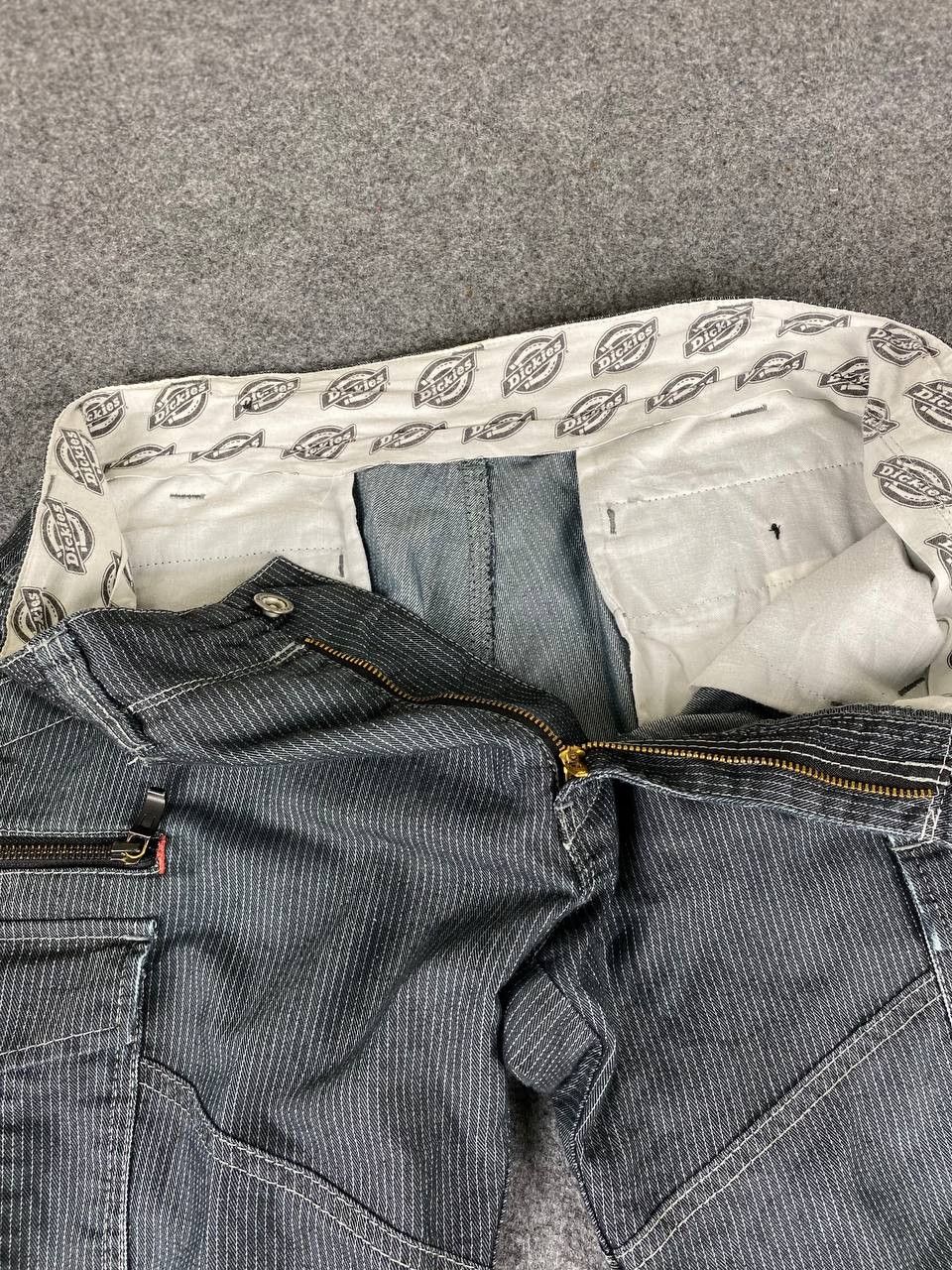 Dickies dickies hickory striped cargo pants distressed Size US 35 - 14 Thumbnail
