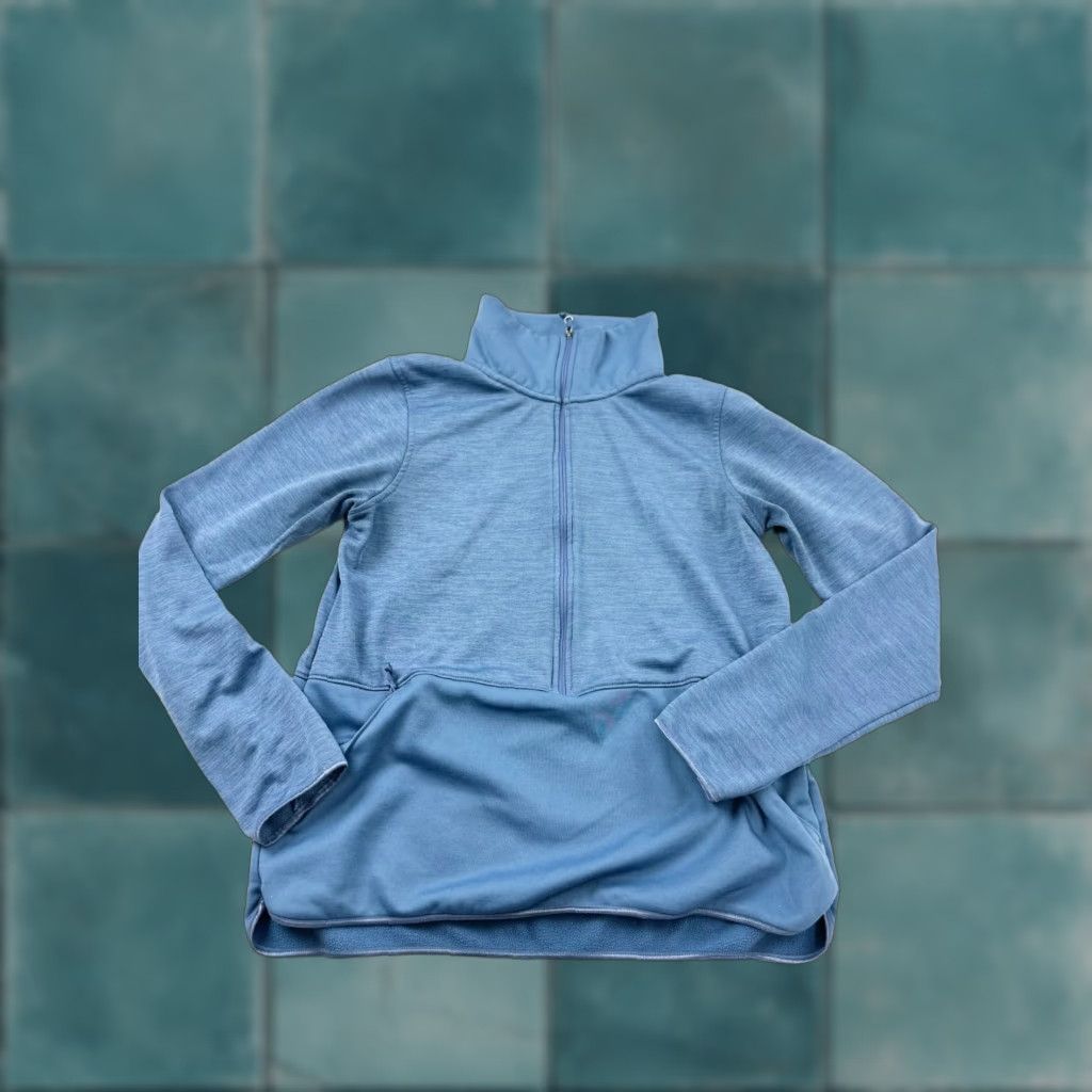Vintage Columbia Sweatshirt Womens Large Blue Sunny Springs Long Sleeve 1/2 Zip Pullover Size L / US 10 / IT 46 - 1 Thumbnail