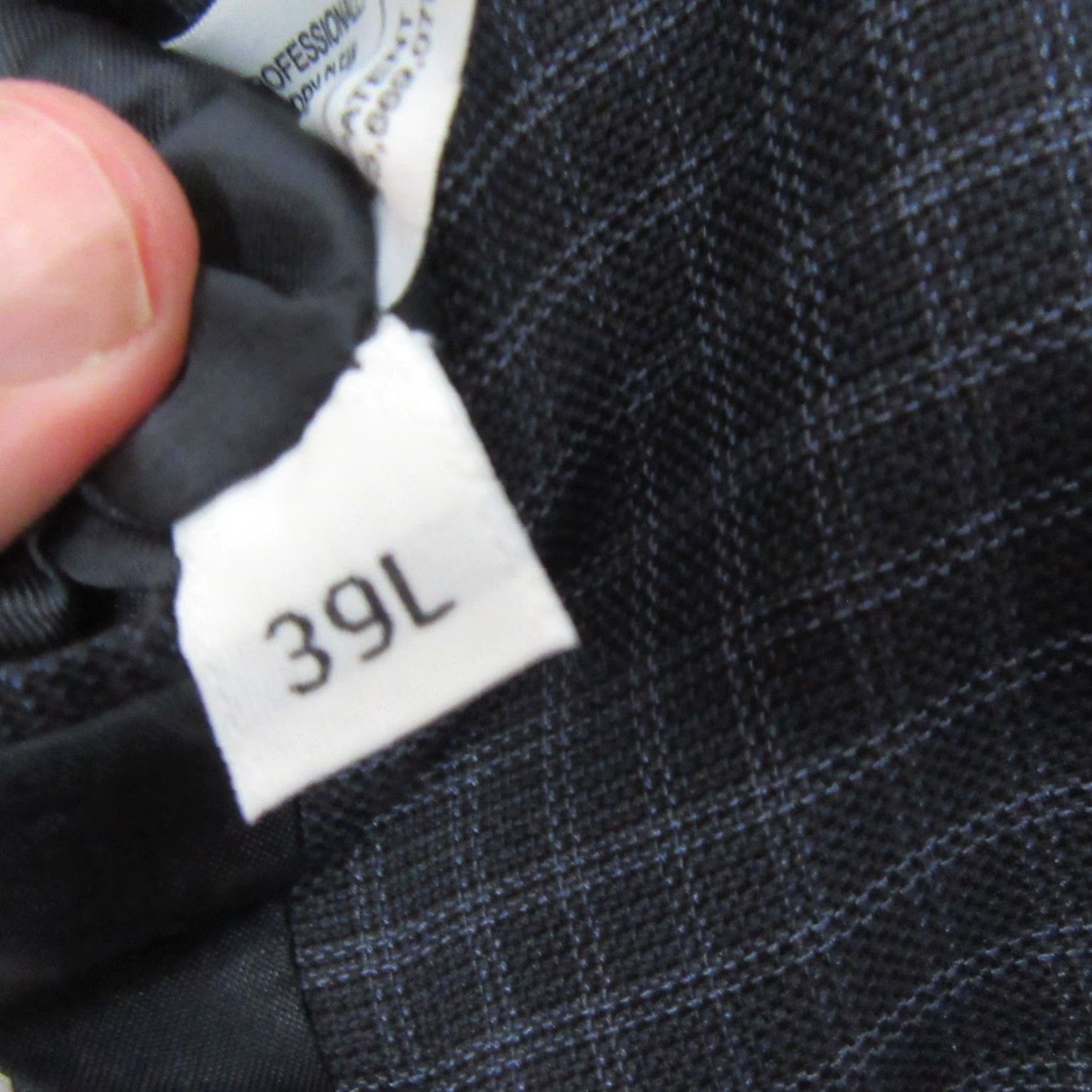 Hart Schaffner Marx Hart Schaffner Marx Mens Sport Coat 39L Blue Check Plaid Single Vent Size US XXS / EU 40 - 6 Thumbnail