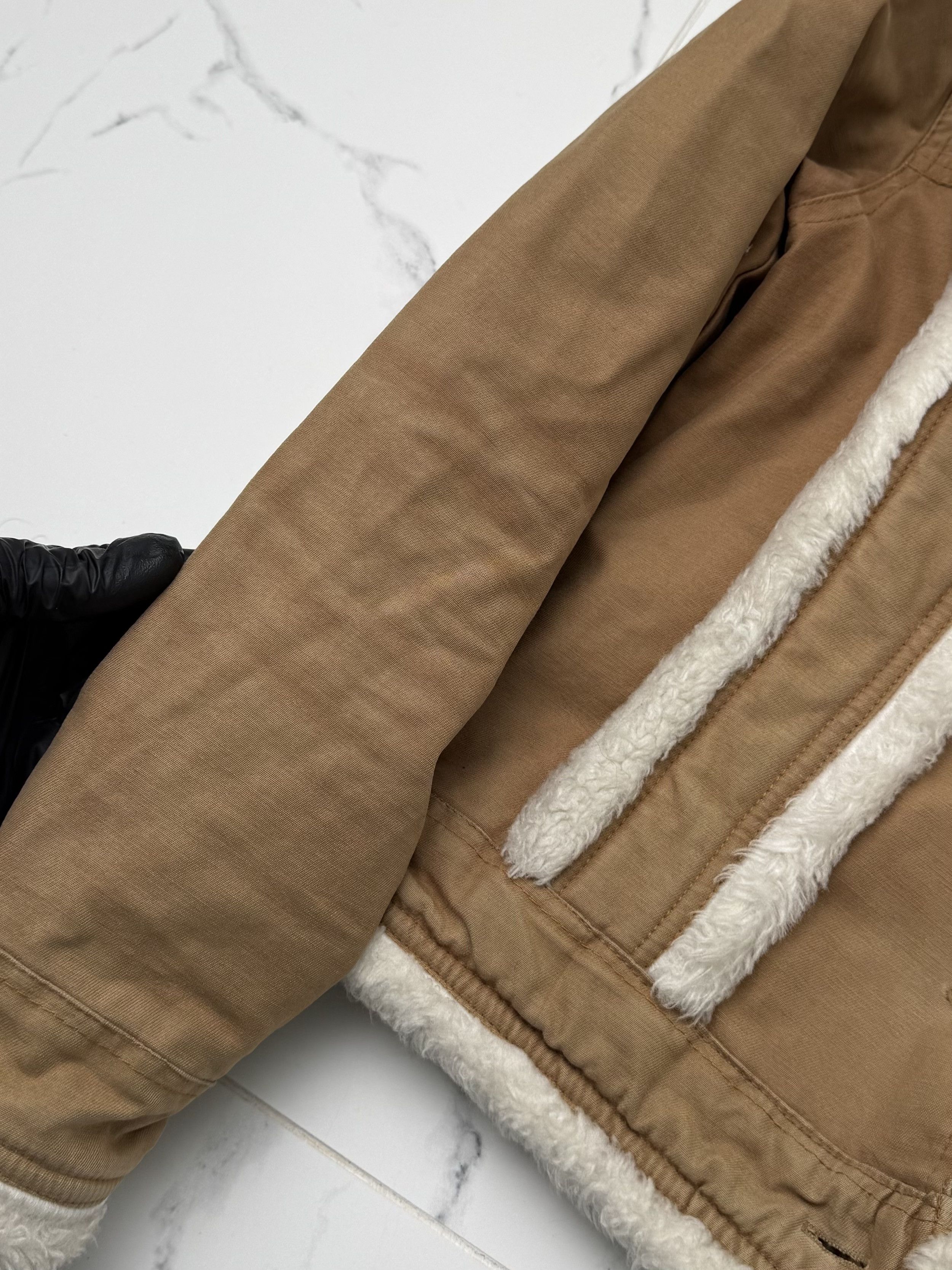 Vintage Women Beige Jacket Y2K Vintage Faux Shearling Trim Coat Size M / US 6-8 / IT 42-44 - 6 Thumbnail