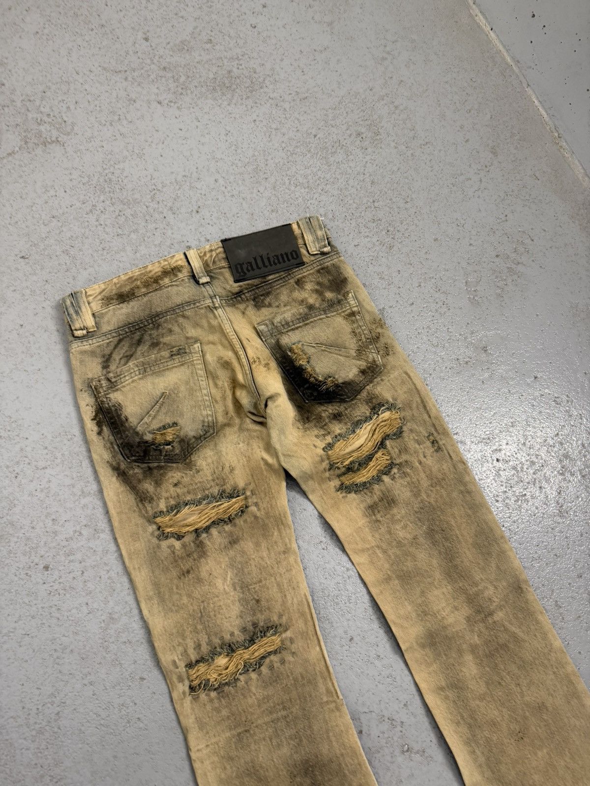 Vivienne Westwood Vintage 00s John Galliano Distressed Jeans Size US 28 / EU 44 - 13 Thumbnail