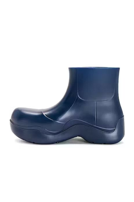 Bottega Veneta o1loc1c1124 Puddle Ankle Boot in Blue Size US 12 / EU 45 - 5 Thumbnail