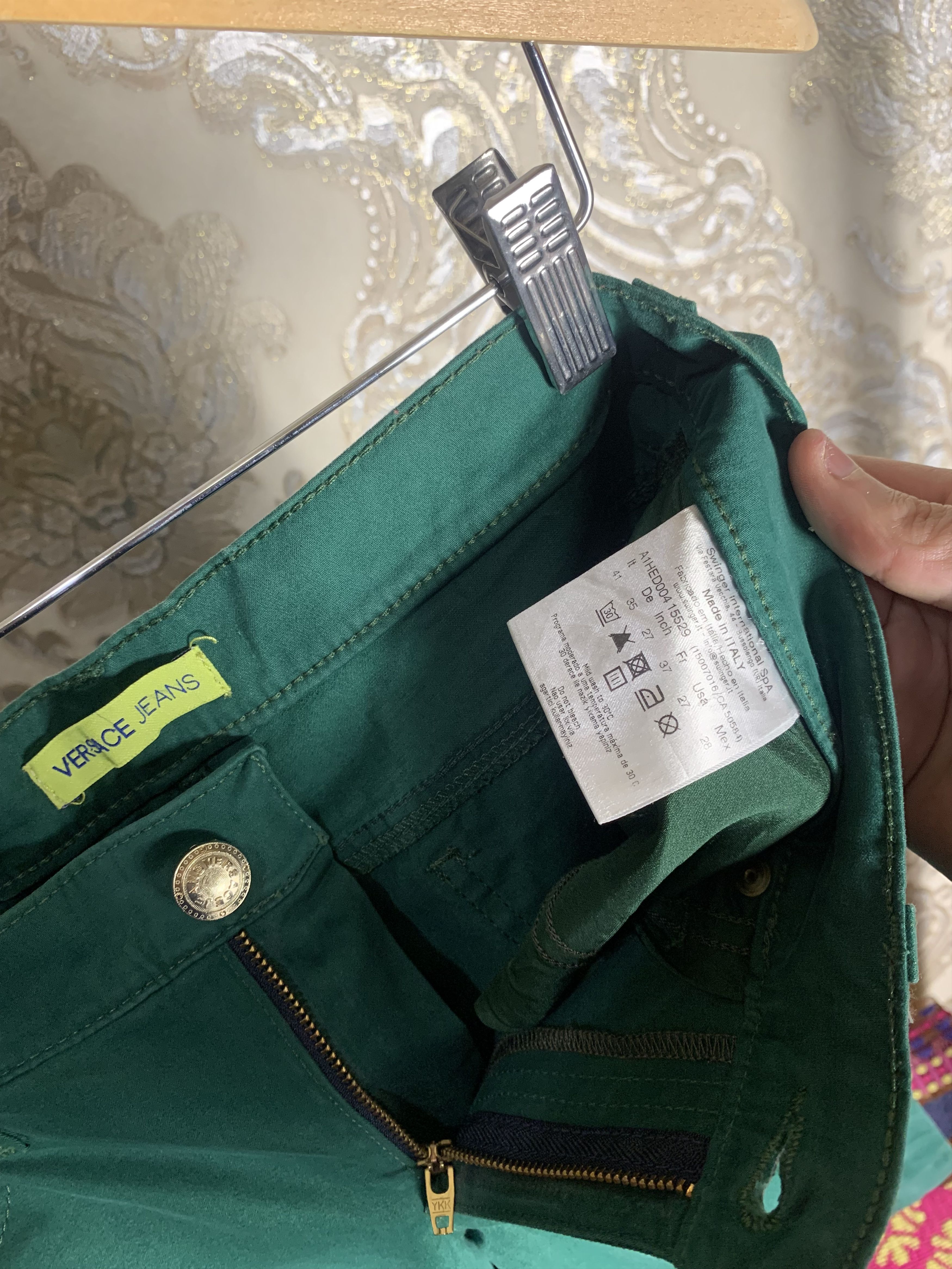 Versace VINTAGE VERSACE JEANS COUTURE ITALIAN DESIGNER RETRO Y2K Size 27" / US 4 / IT 40 - 4 Thumbnail