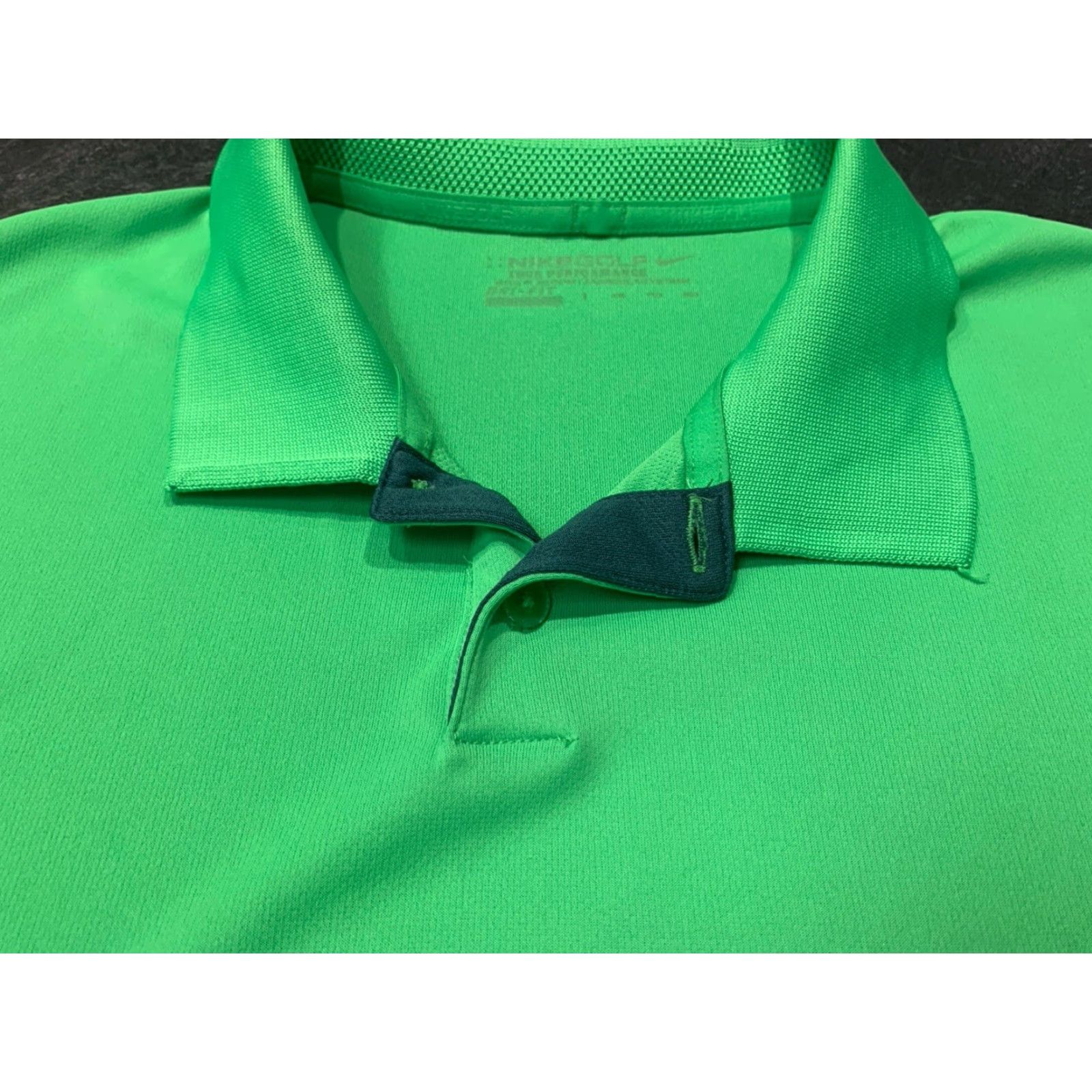 Nike Nike Tour Performance Mens XXL Polo Golf Shirt Short Sleeve Collared Breathable Regular Fit Green Size US XXL / EU 58 / 5 - 3 Thumbnail