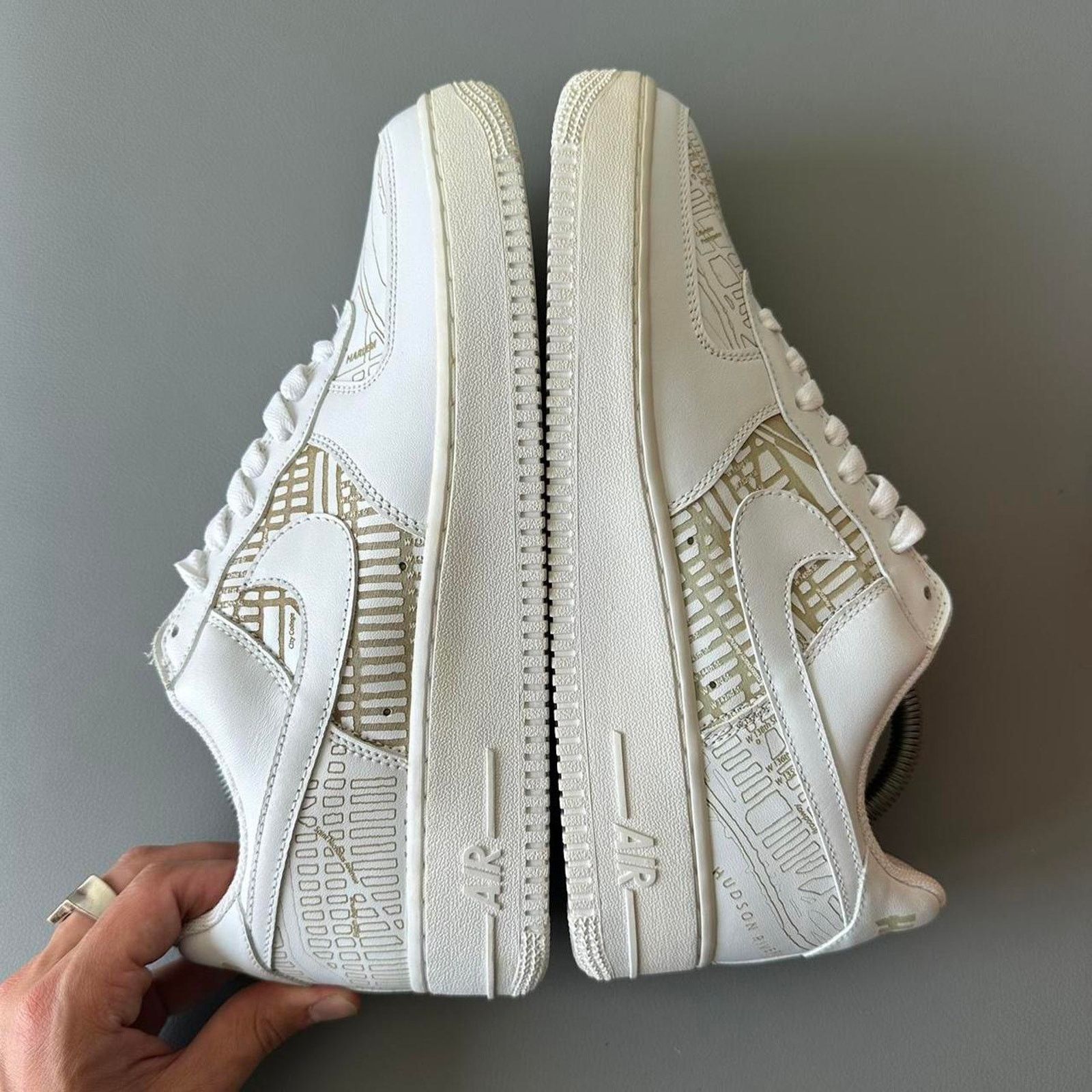 Nike Rare 2005 Nike Air Force 1 Low Premium Harlem White Sneaker Size US 9 / EU 42 - 6 Thumbnail