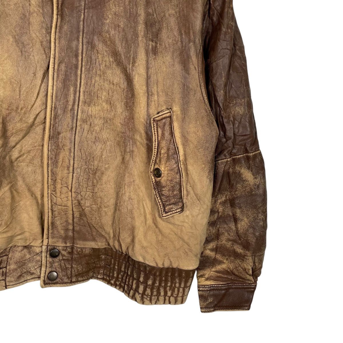 Japanese Brand Japanese Brand Street Life Military Leather Jacket Size US M / EU 48-50 / 2 - 4 Thumbnail