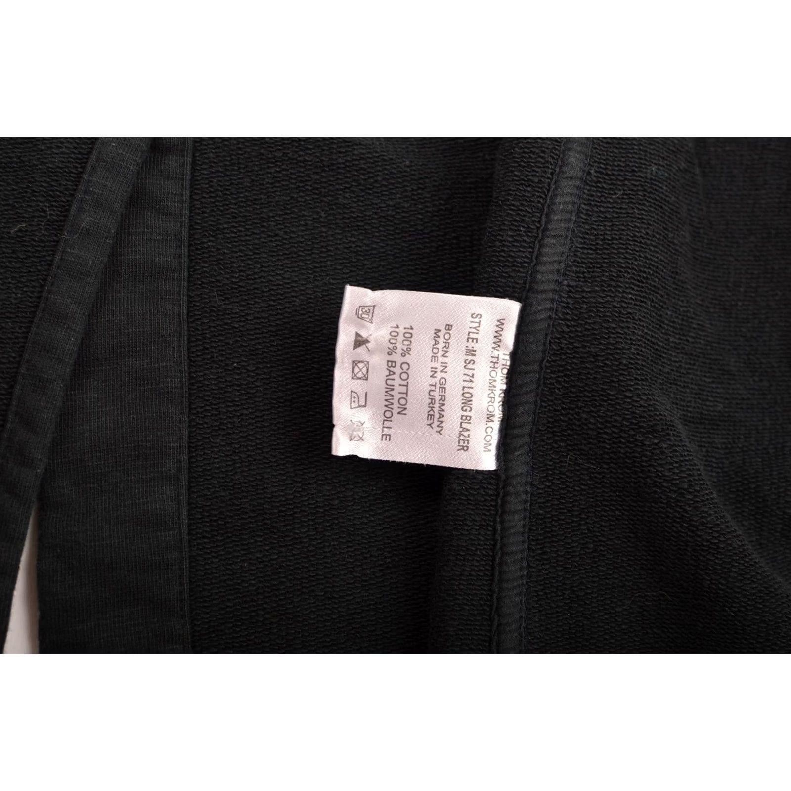 Vintage Thom Krom M SJ 71 Long Blazer Designer Cotton Coat Cardigan, Size M-L, Black, Cotton, Coat, Men Size US L / EU 52-54 / 3 - 5 Thumbnail