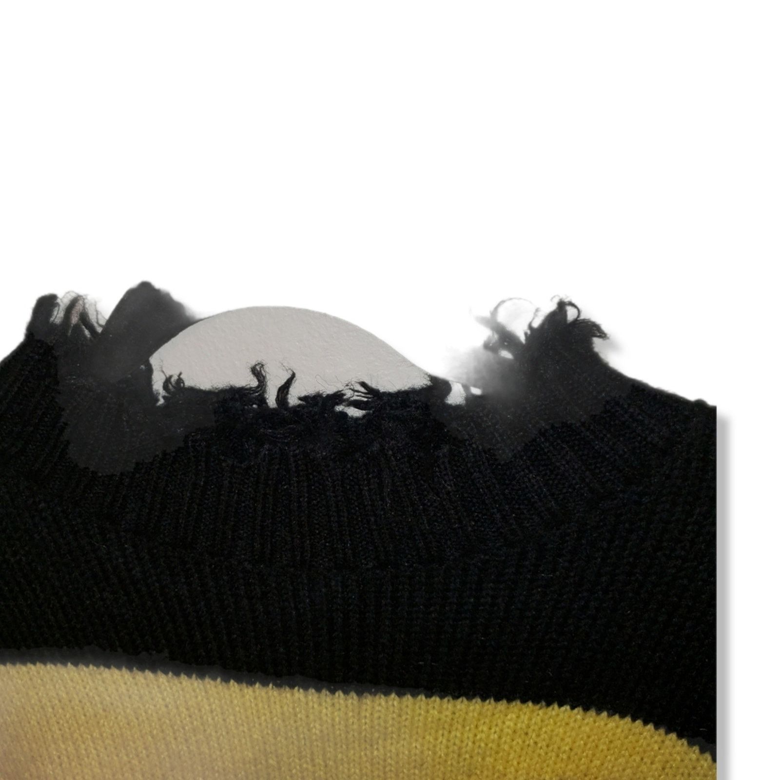 Other SHOW ROOM brand Woman's oversized sweater Yellow/black heart Size M / US 6-8 / IT 42-44 - 5 Thumbnail