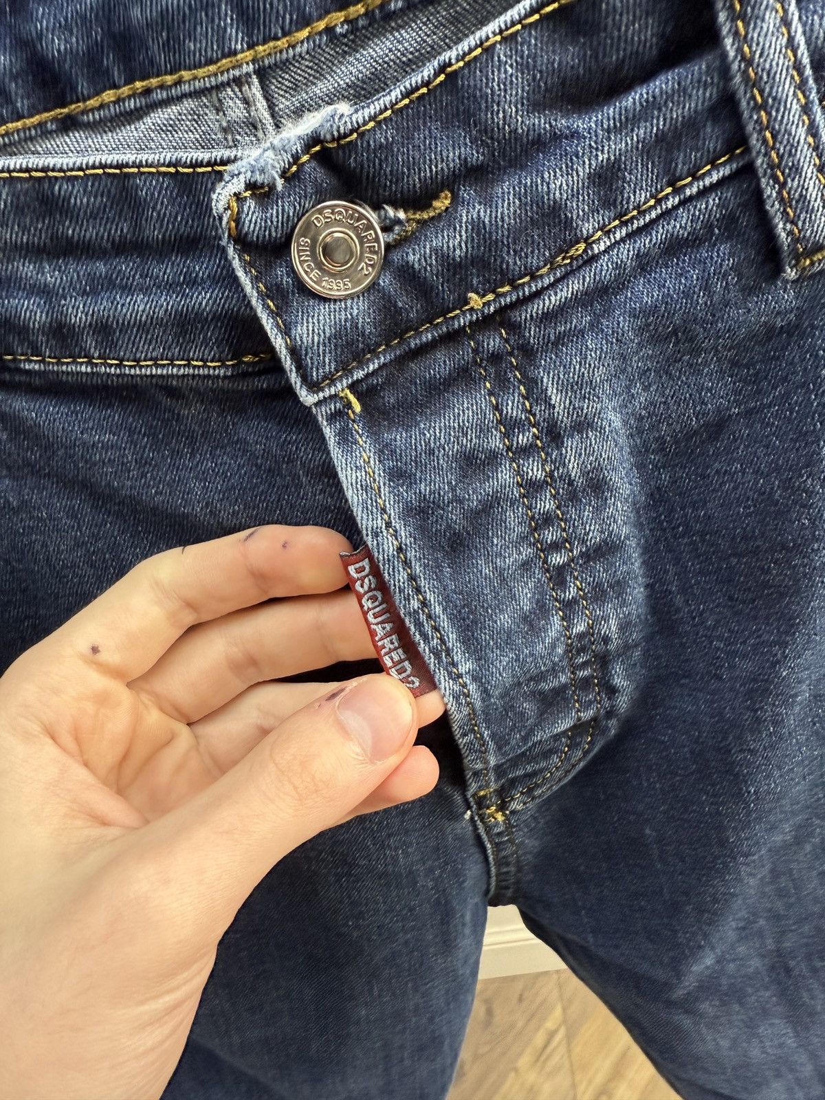 Dsquared2 Vintage Dsquared2 Distressed Slim Fit Jeans Made in Italy Size US 31 - 4 Thumbnail