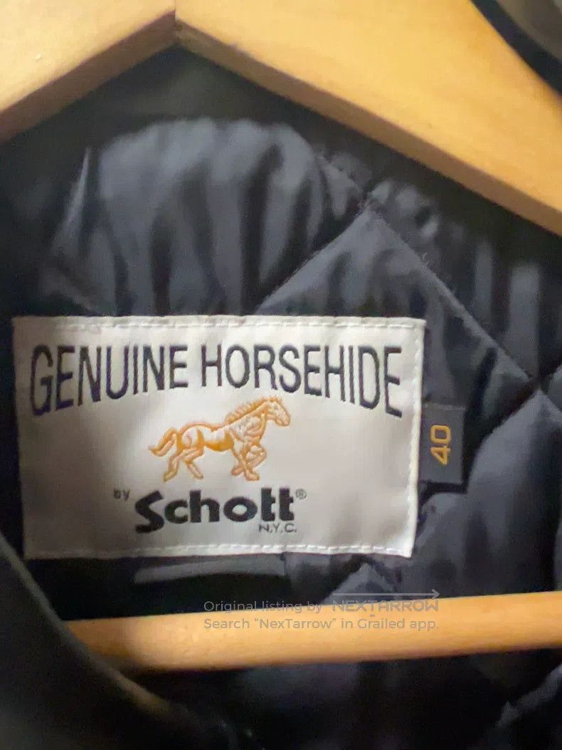 Schott Schott Leather coat Horse leather coat Size US M / EU 48-50 / 2 - 3 Thumbnail