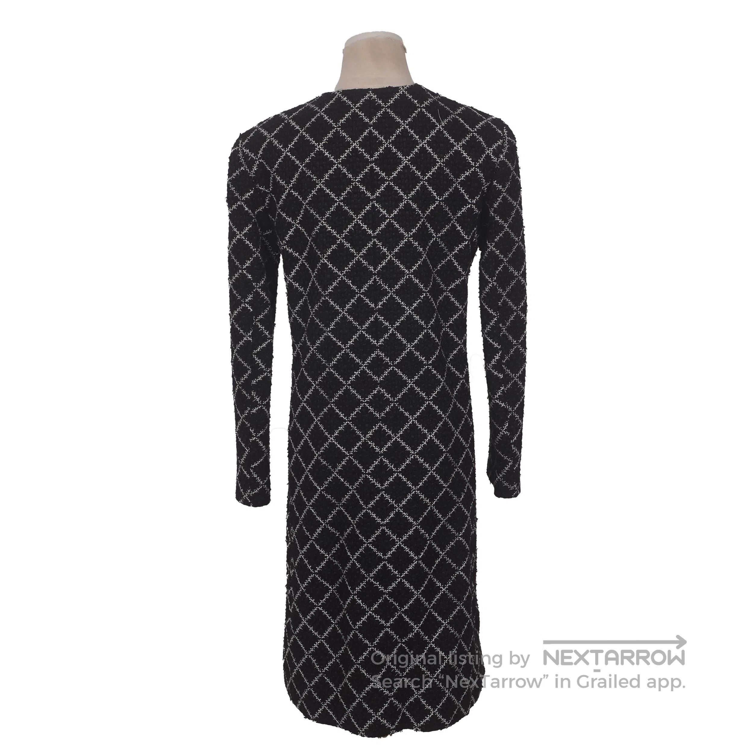 Chanel Chanel Black White Diamond Pattern Dress. Size M / US 6-8 / IT 42-44 - 1 Thumbnail