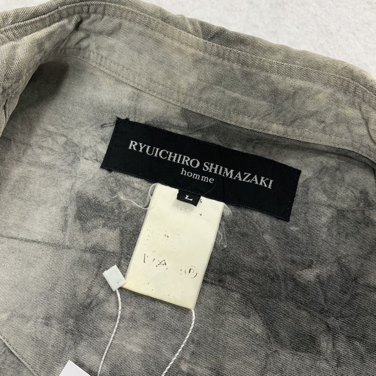 Ryuichiro Shimazaki Ryuichiro Shimazaki Homme Marble Wash Denim Shirt Jacket Size US L / EU 52-54 / 3 - 4 Thumbnail
