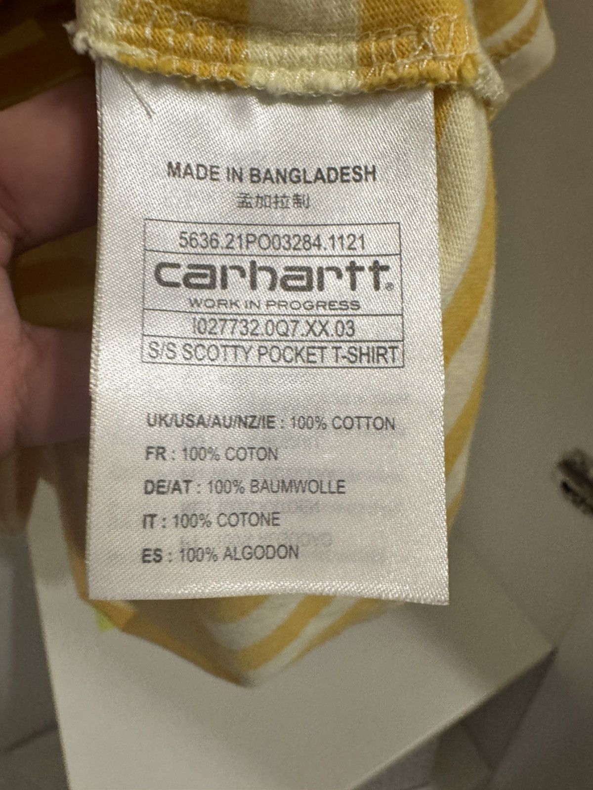 Carhartt CARHARTT SCOTTY POCKET TEE Size US M / EU 48-50 / 2 - 7 Thumbnail