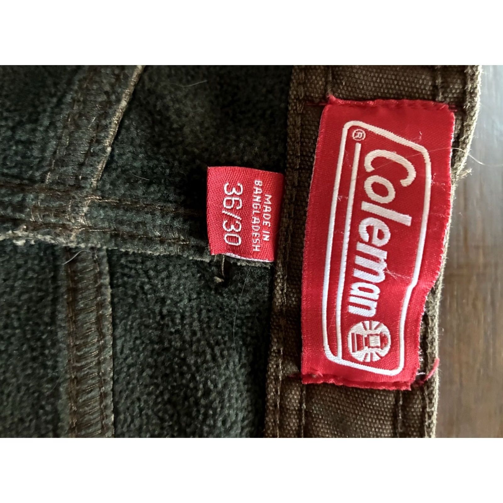 CHOCOOLATE Coleman Pants Carpenter Fleece Lined Chocolate 36/30 Mens Regular Brown Winter Workwear Size US 36 / EU 52 - 4 Thumbnail