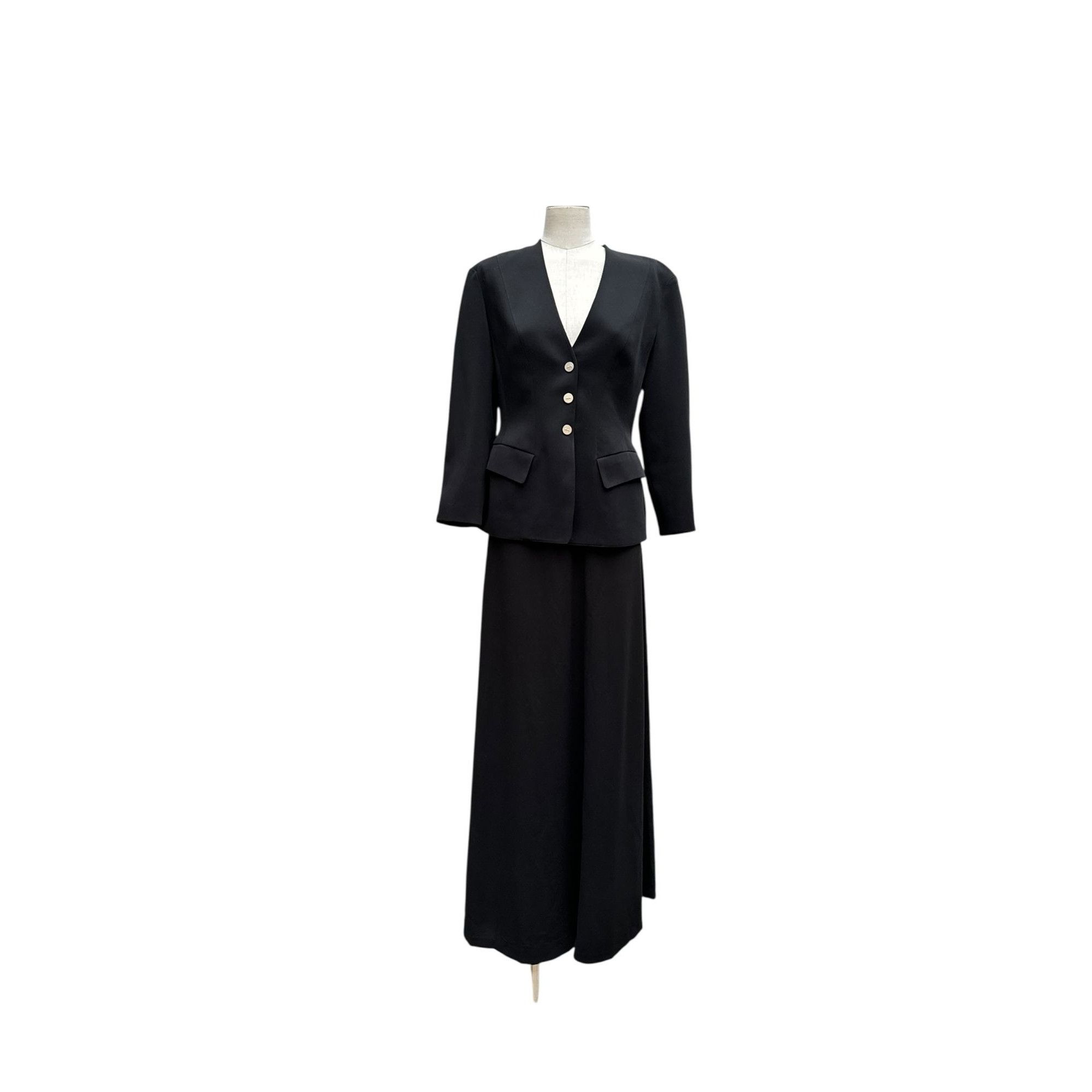 Mugler 1990s Black Structured Blazer Jacket Size M / US 6-8 / IT 42-44 - 2 Thumbnail