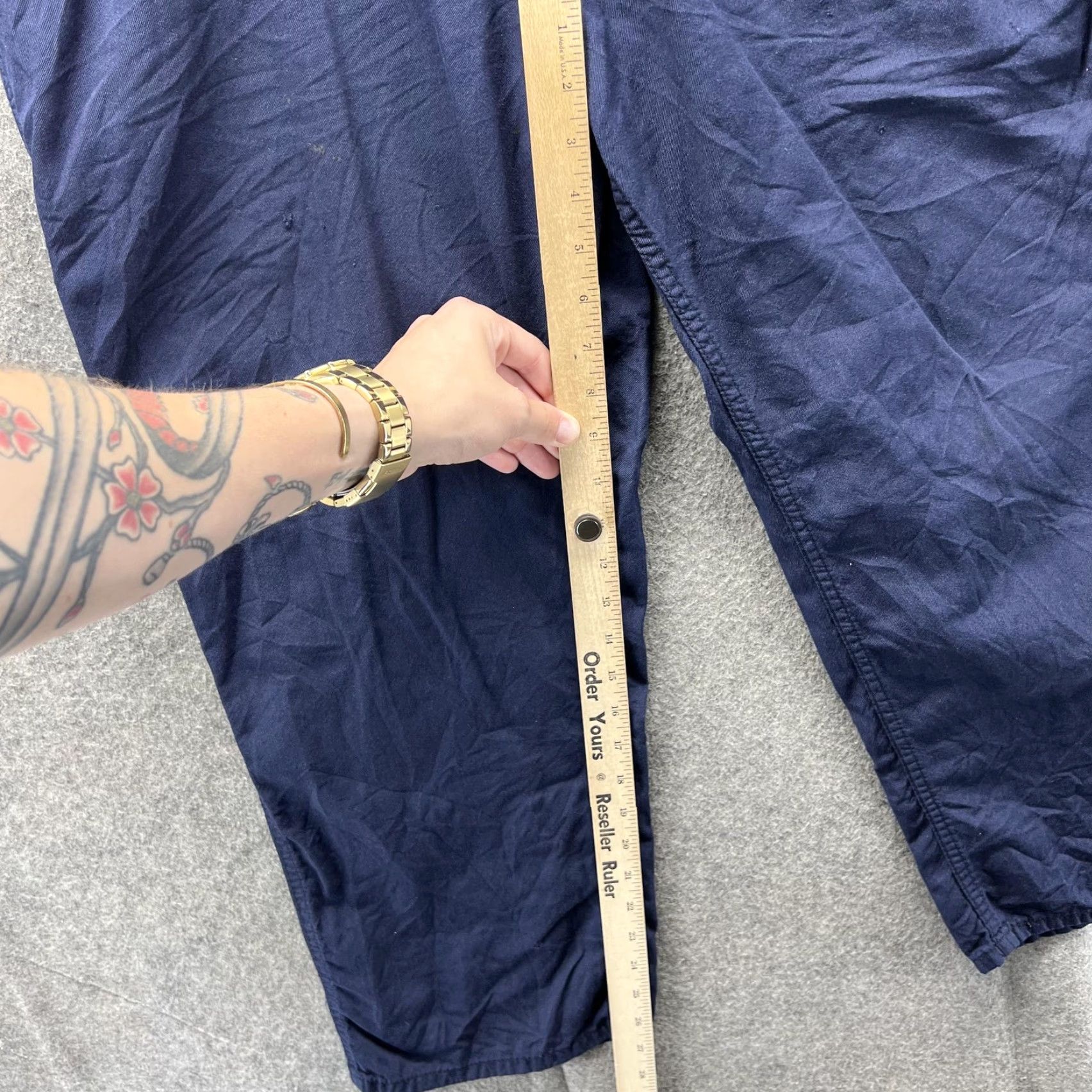 Carhartt VINTAGE Carhartt FR Carpenter Pants Mens 34x28 Blue Canvas Flame-Resistant Workwear Pockets 34x28 Mens Regular Size US 34 / EU 50 - 4 Thumbnail
