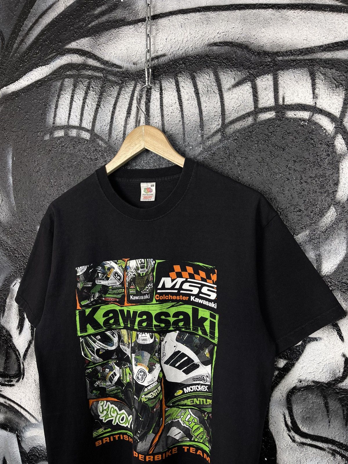 Fruit Of The Loom Kawasaki British Superbike Team Racing T-Shirt Men’s Size L Size US L / EU 52-54 / 3 - 4 Thumbnail