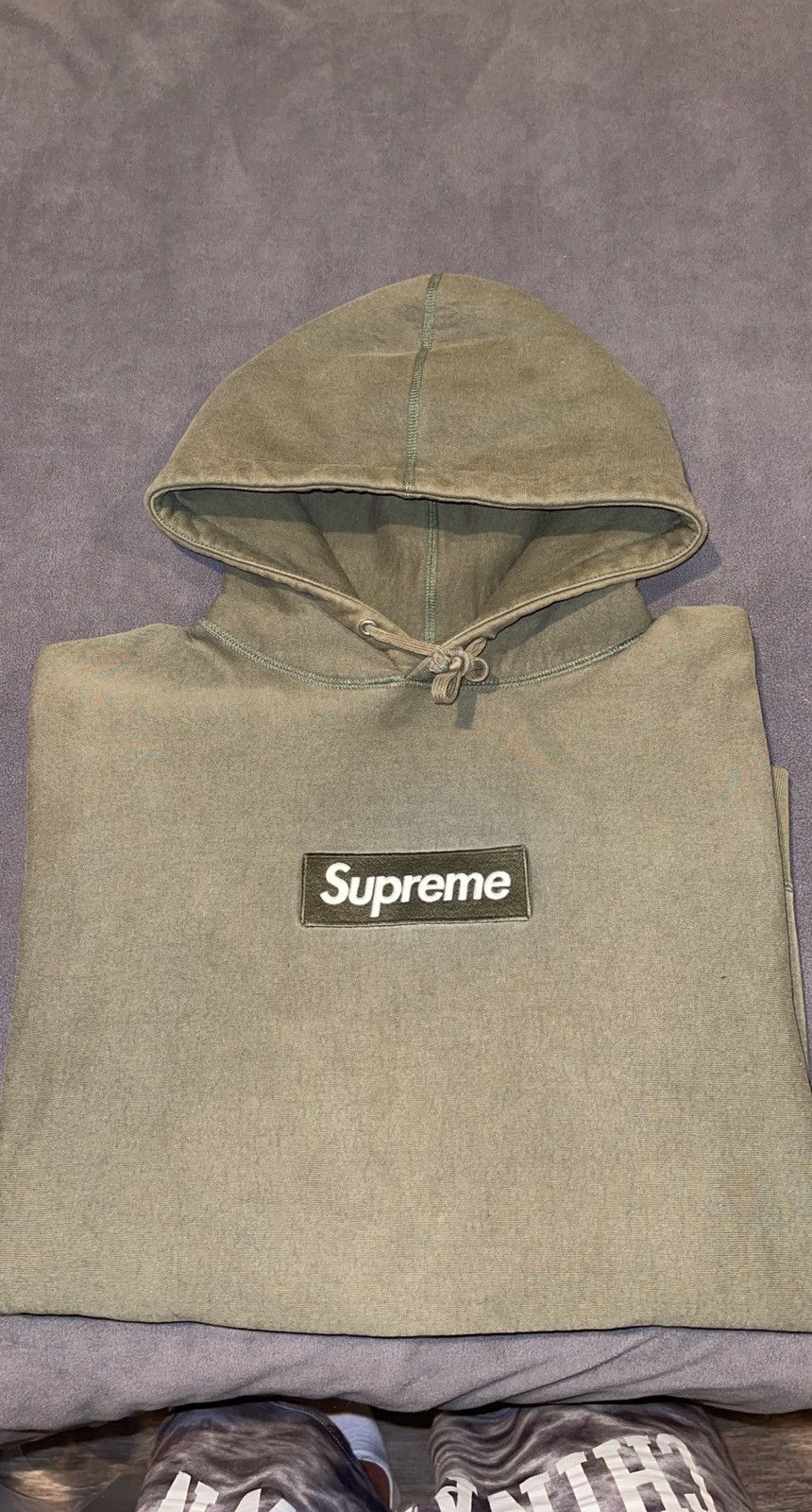 Supreme Supreme Olive Box Logo hoodie Size US XL / EU 56 / 4 - 13 Thumbnail