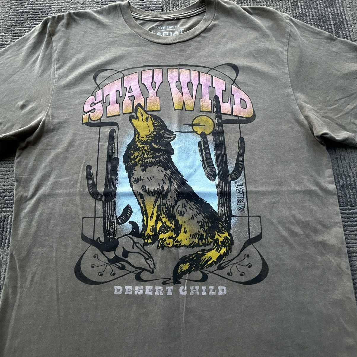 Ariat Ariat Cowboy Western “Stay Wild” Graphic T-shirt Size US M / EU 48-50 / 2 - 2 Thumbnail