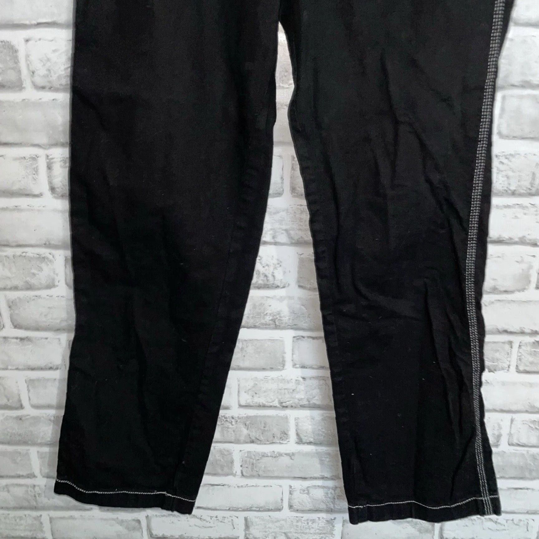Vintage Song Jeans Women Carpenter Button Fly 7x28 Black Straight Adult Womens Size 28" / US 6 / IT 42 - 3 Thumbnail