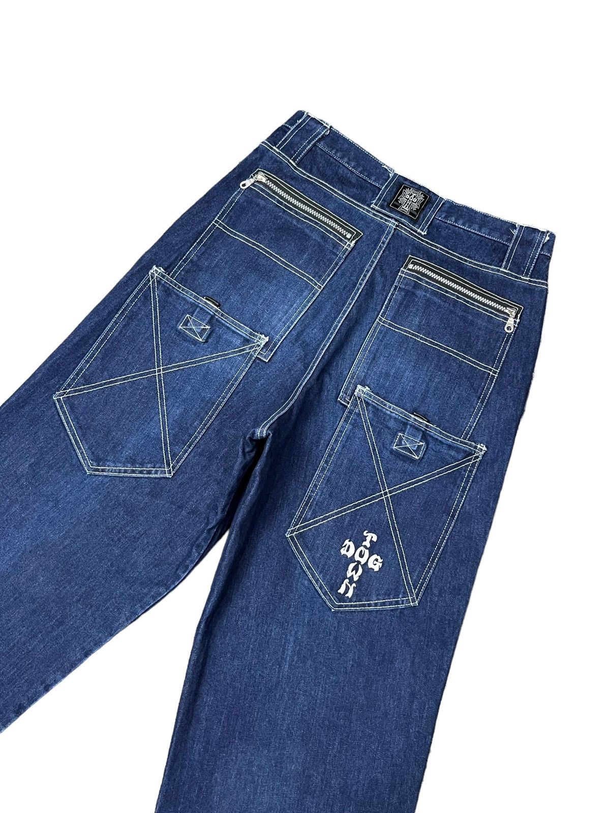 Dogtown RARE!! 90's Baggy DOGTOWN Hip Hop Skate Denim Pants Size US 31 - 7 Thumbnail