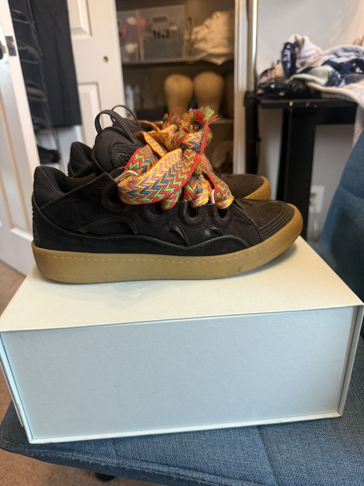 Lanvin Womens Lanvin Curb Sneakers Size US 8 / IT 38 - 4 Thumbnail