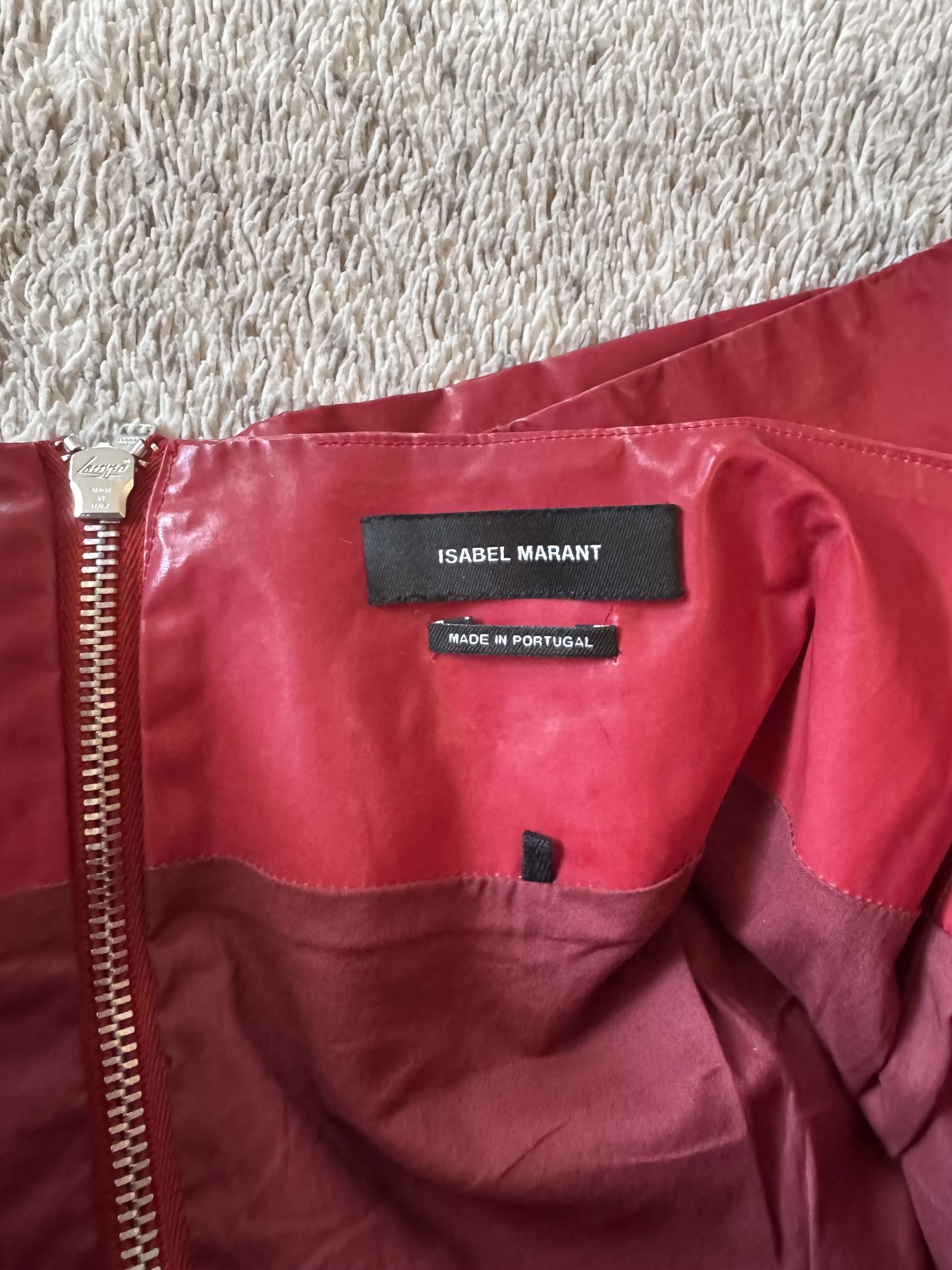 Isabel Marant Isabel Marant Vintage 2000s Red Mini Skirt Size 25" / US 0 / IT 36 - 6 Thumbnail