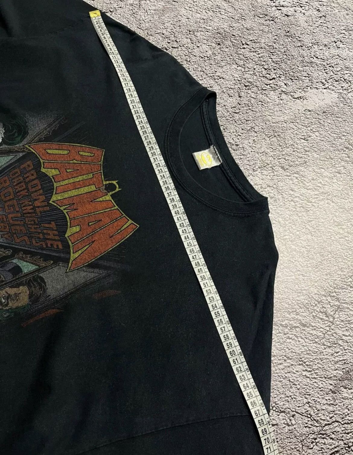 DC Comics × Unknown London × Vintage Vintage Batman Logo T-Shirt DC Comics Gotham Big Print Size US XXL / EU 58 / 5 - 8 Thumbnail