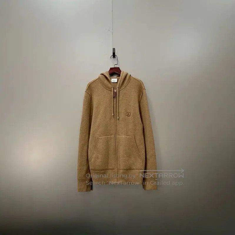 Burberry Burberry Spring Autumn Khaki Wool Hoodie. Size M / US 6-8 / IT 42-44 - 1 Thumbnail