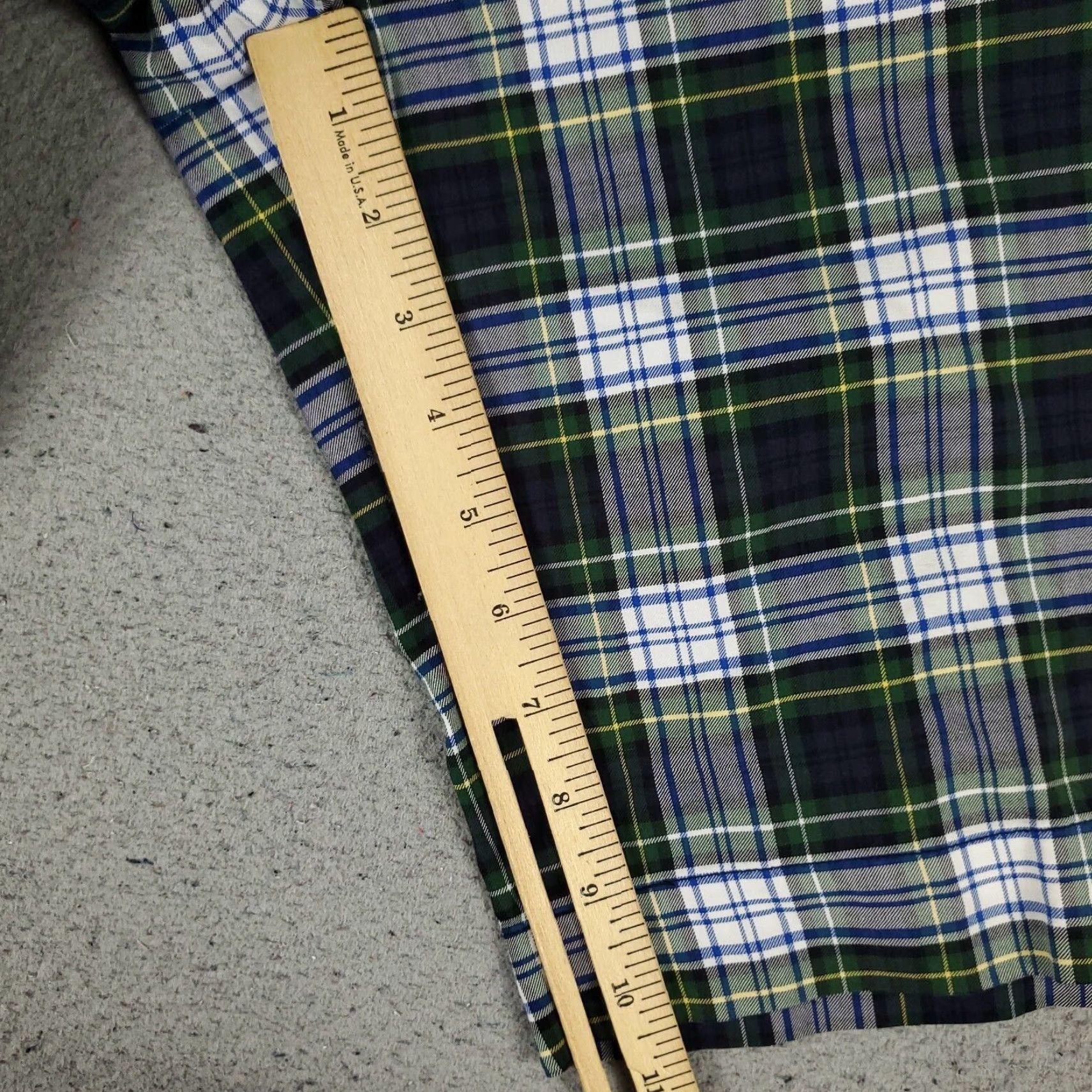 Ralph Lauren VINTAGE Ralph Lauren Shorts Men Size 34 Casual Plaid Flat Front Cotton Blue Size US 34 / EU 50 - 6 Thumbnail