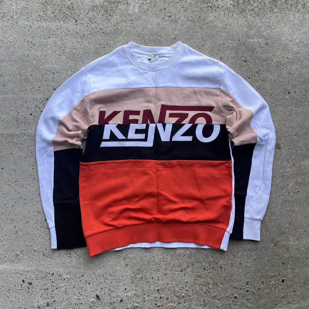 Kenzo KENZO Paris Sweatshirt Big Logo Embroidered Crewneck Y2K Size US XS / EU 42 / 0 - 1 Thumbnail