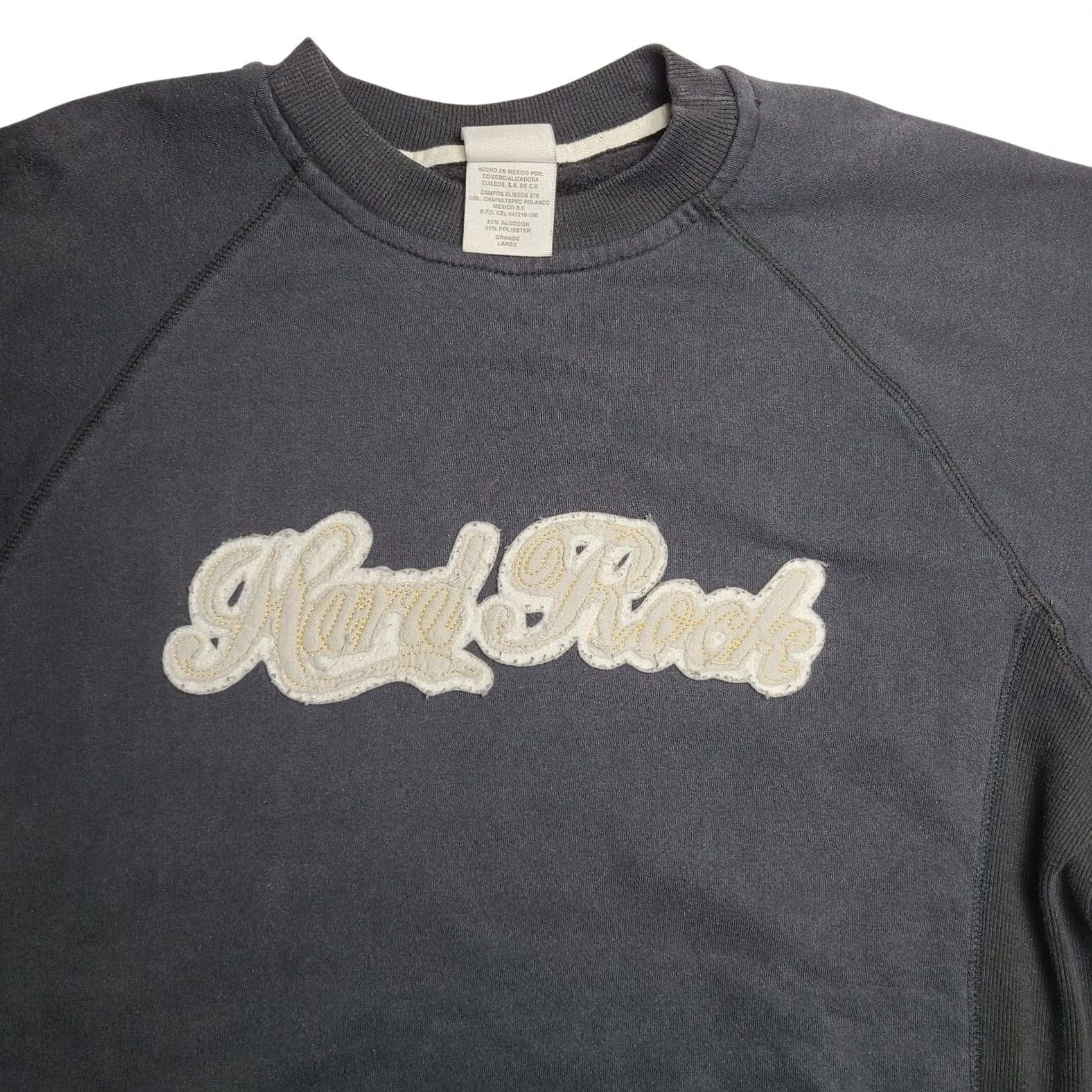 Hard Rock Cafe VINTAGE Hard Rock Cafe Sweatshirt Crewneck Stitched Graphic Front Pocket Black Large Men L USA Stitch Crewneck Sweatshirt Mens Size US L / EU 52-54 / 3 - 2 Thumbnail