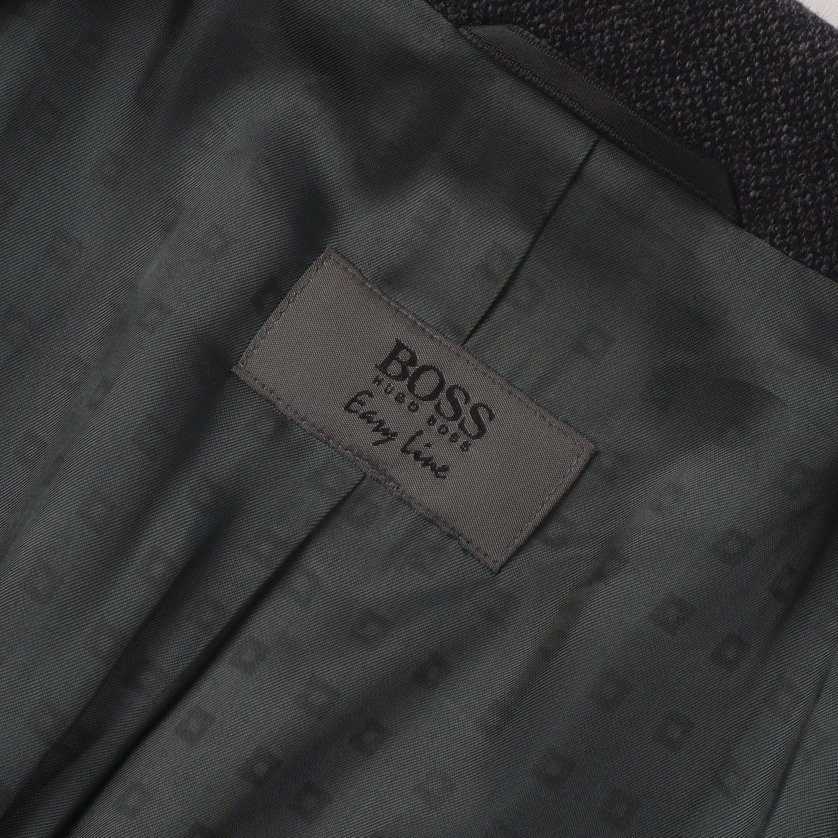Hugo Boss Vintage Blazer Jacket Hugo Boss Lambs Wool Dark Gray Size 46R - 15 Thumbnail