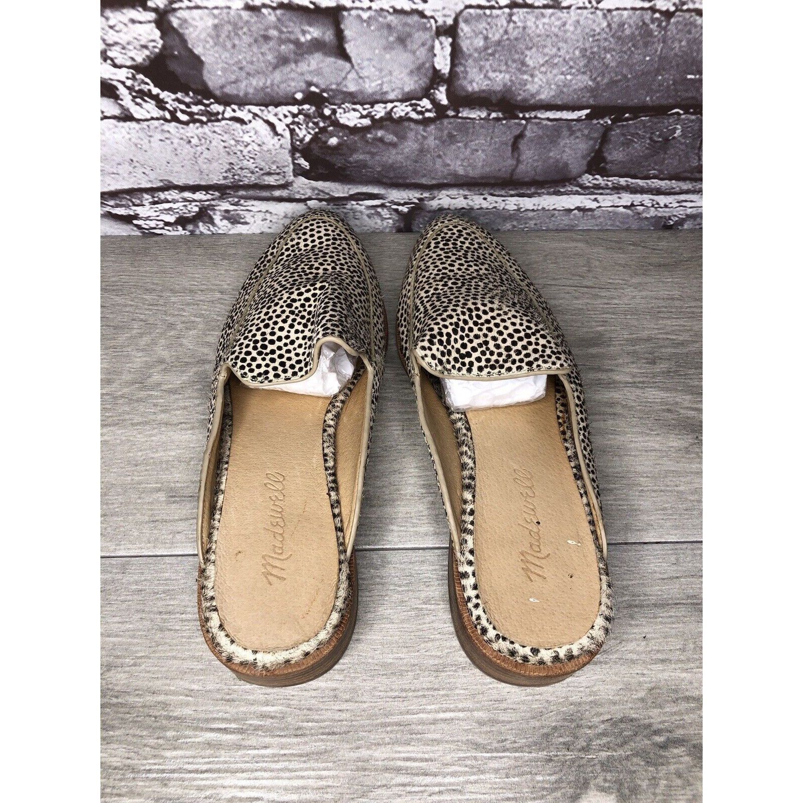 Madewell Madewell Remi Leopard Spots Calf Hair Leather Flats Mules Wo Size US 6 / IT 36 - 4 Thumbnail