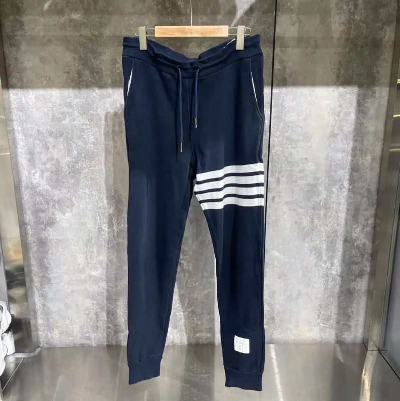 Thom Browne Thom Browne Blue Cotton Casual Pants 0089 Size US 30 / EU 46 - 1 Thumbnail