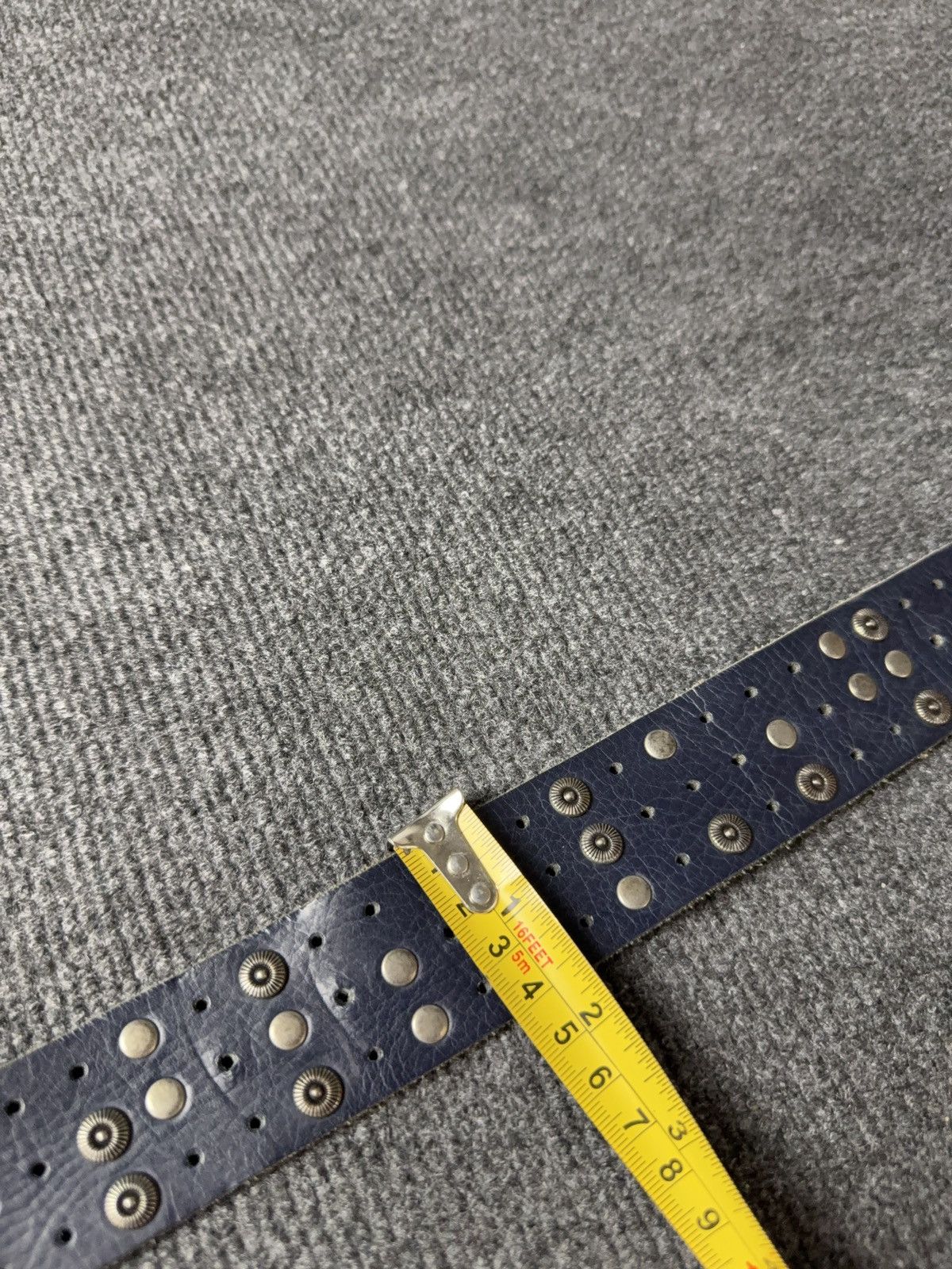 Japanese Brand Vintage Japanese Leather Punk Emo Rock Goth Y2K Drill belt Size ONE SIZE - 16 Thumbnail