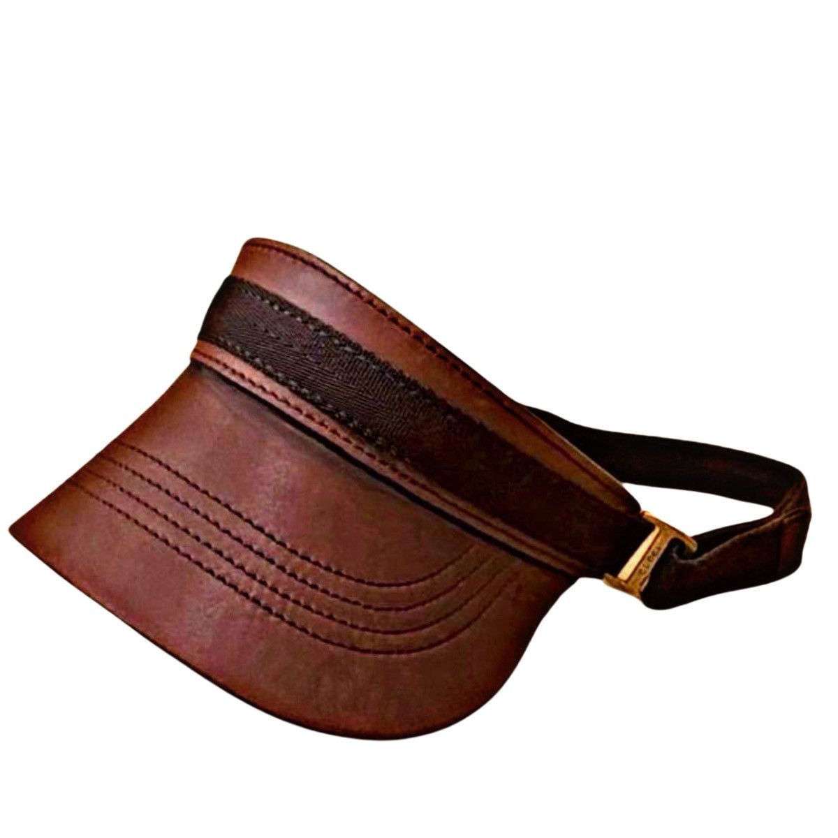 Gucci Authentic Gucci Tom Ford Leather Sun Visor Size ONE SIZE - 2 Thumbnail