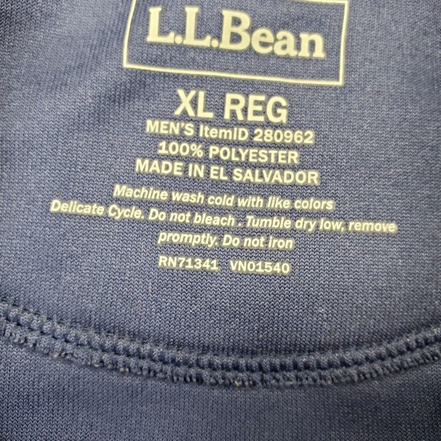 Vintage L.L. Bean Better Sweater Mens XL Blue Fleece Long Sleeve Mock Neck Quarter Zip Shirt Mens XL Blue Pullover Sweater 1/4 Zip Tricks: Size US XL / EU 56 / 4 - 6 Thumbnail