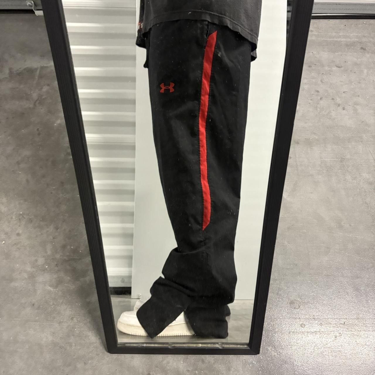 Under Armour × Vintage Crazy Vintage Y2K/2000s Super Baggy Widleg Loose Under Armour Black Trackpants! Size US 36 / EU 52 - 1 Thumbnail