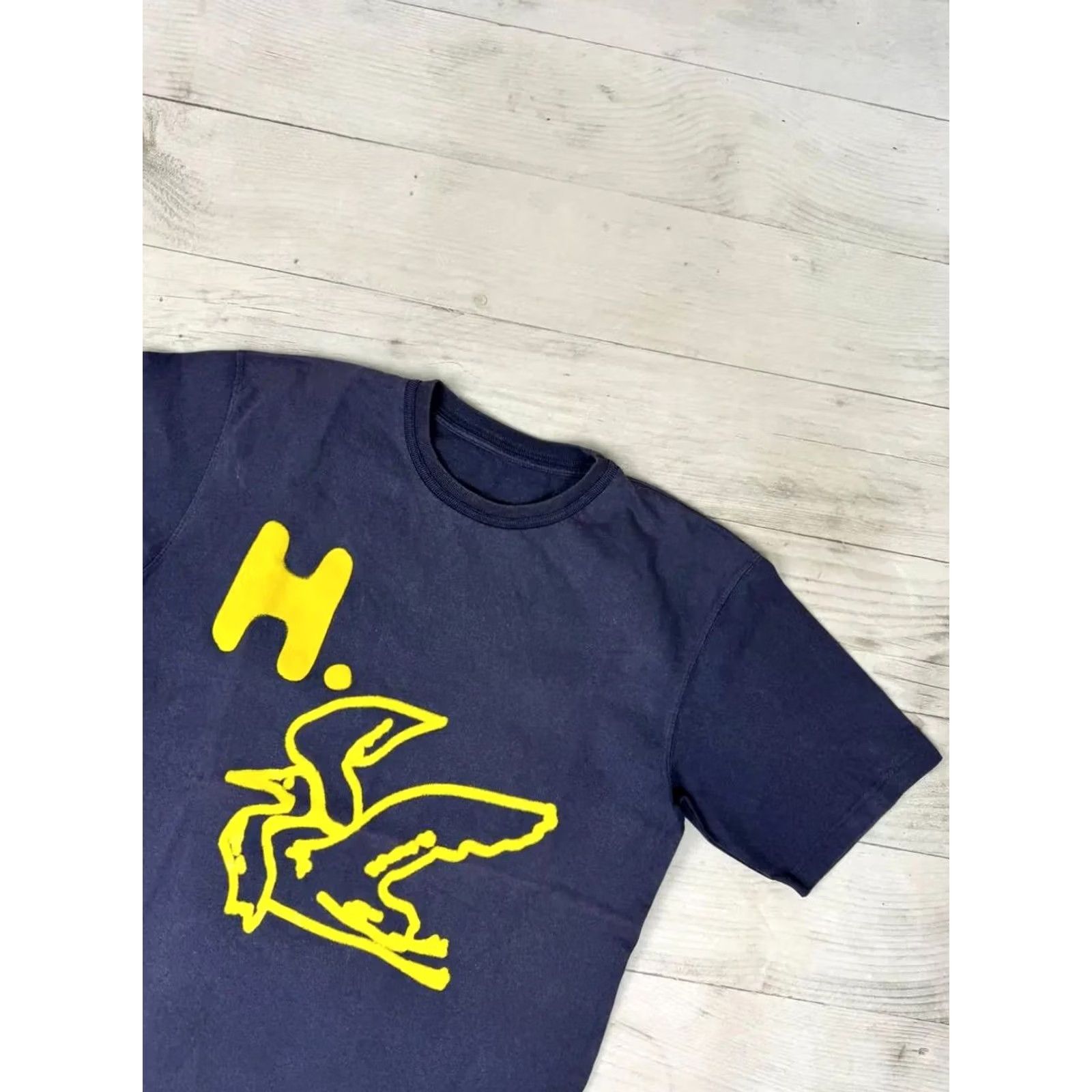 Heron Preston Heron Preston Flying Heron T-Shirt Men M Blue Size US M / EU 48-50 / 2 - 2 Thumbnail