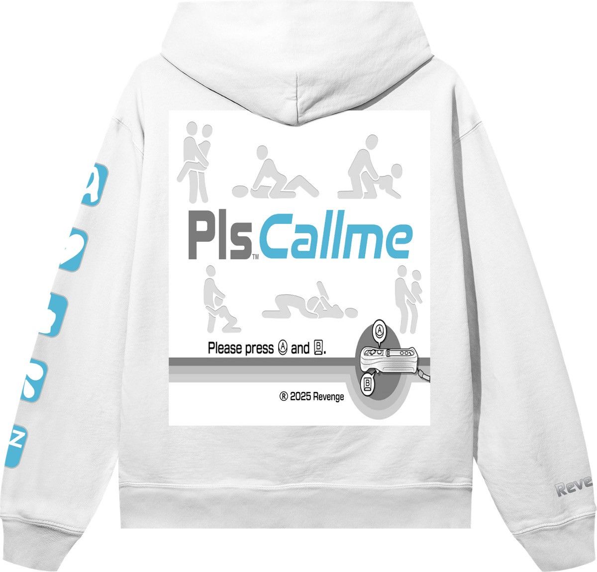 Revenge i Miss you Pls Callme please call me Nintendo Wii zip hoodie Size US L / EU 52-54 / 3 - 22 Thumbnail