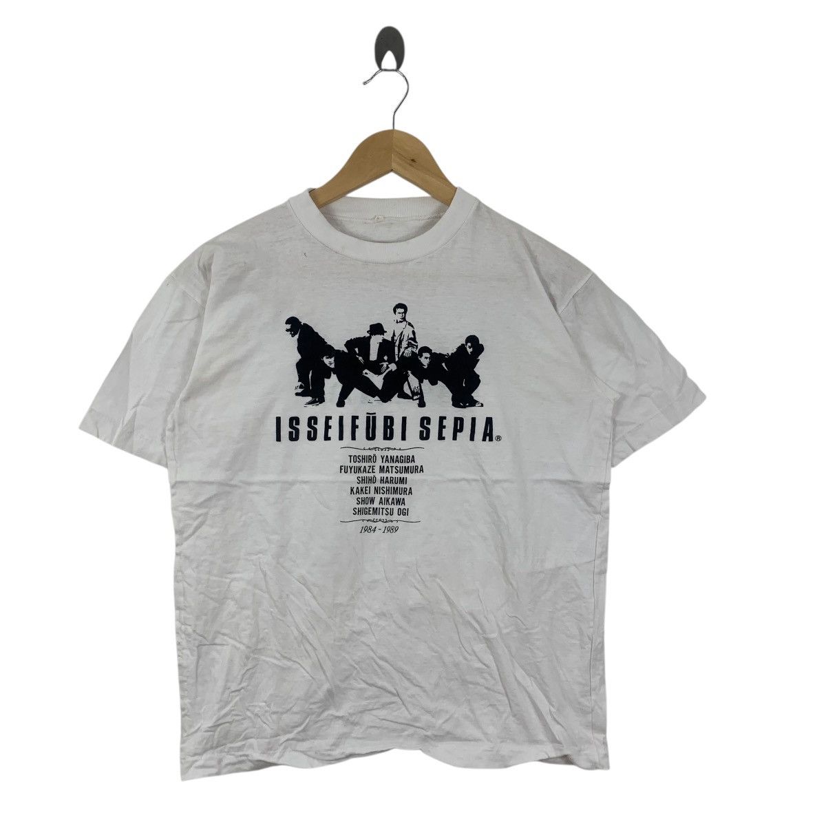 Band Tees Vintage 1989 ISSEI FUBI SEPIA Street Performance Group Tee Size S / US 4 / IT 40 - 4 Thumbnail