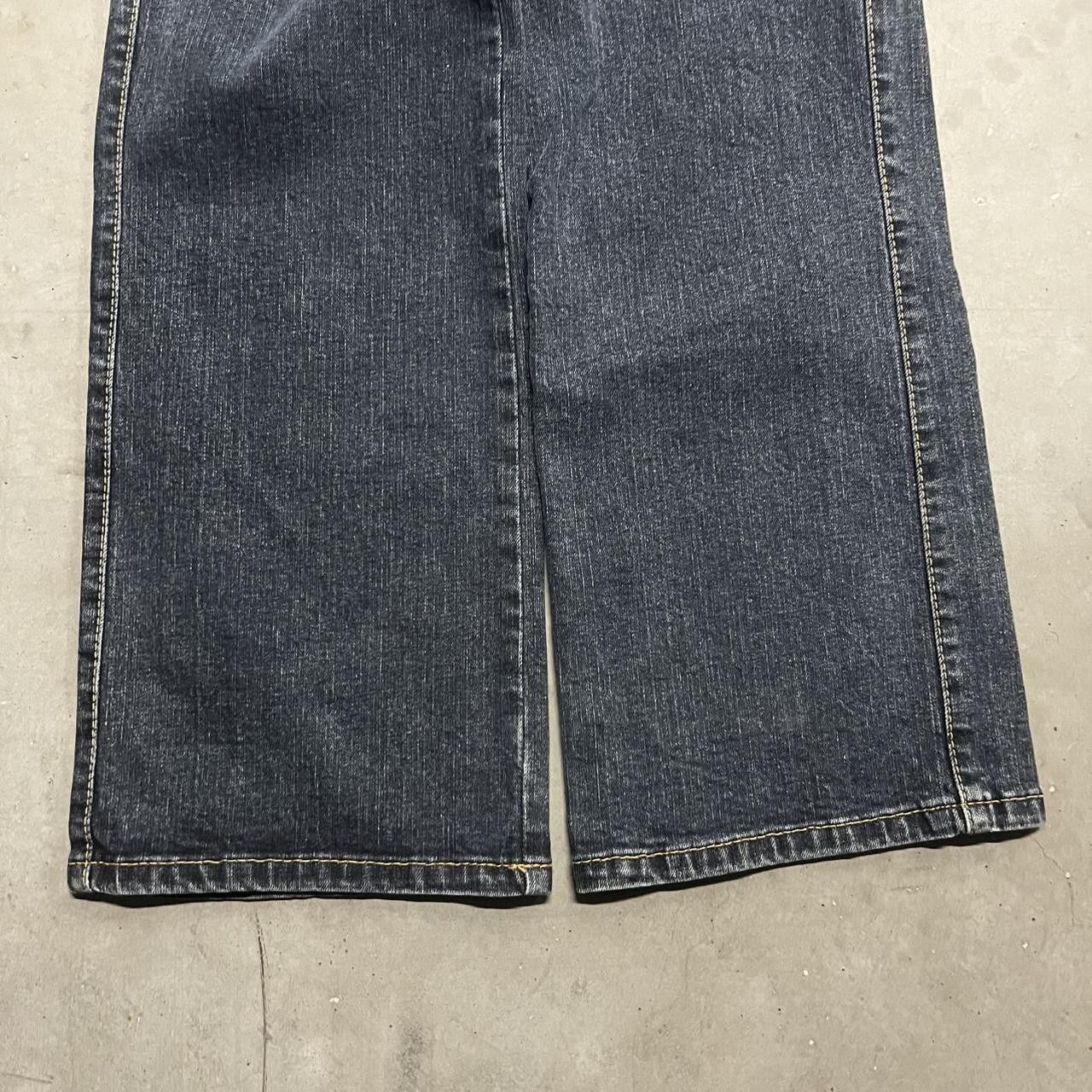 Vintage Vintage Y2K/2000s Flared Baggy Streetwear Dark Wash Denim Jeans! Size US 34 / EU 50 - 5 Thumbnail