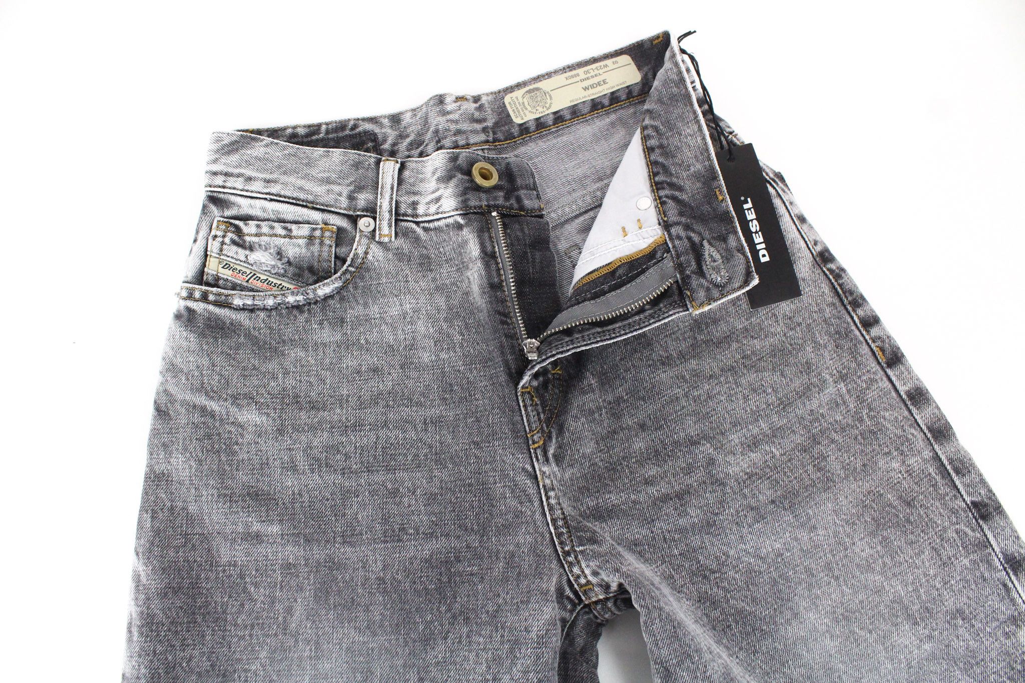 Diesel WIDEE 8880X W23/L30 Grey Girls Jeans 72395 Size 23" - 3 Thumbnail