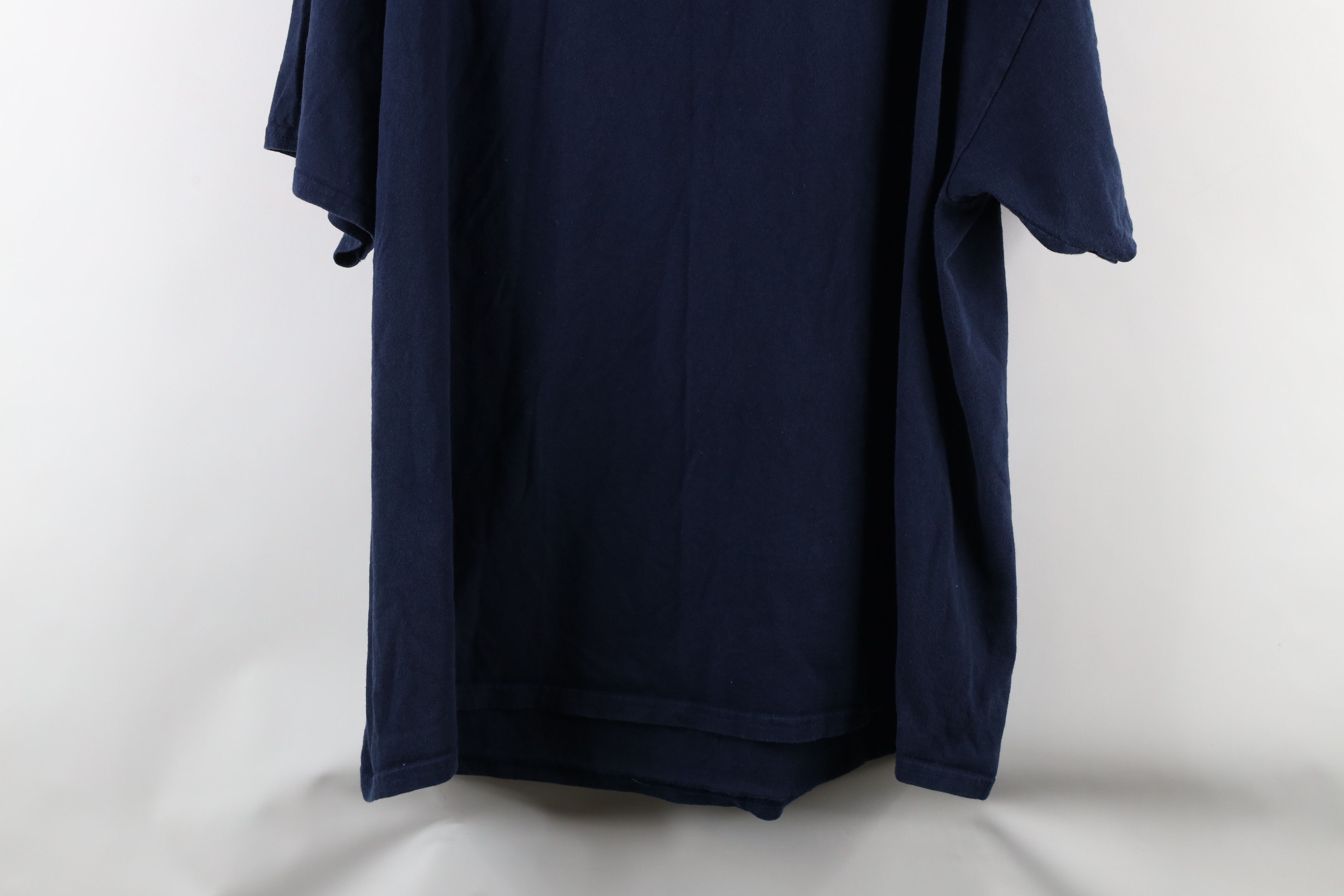 Vintage Vintage 90s Streetwear Nature Howling Wolf Moon T-Shirt Blue Size US XXL / EU 58 / 5 - 9 Thumbnail