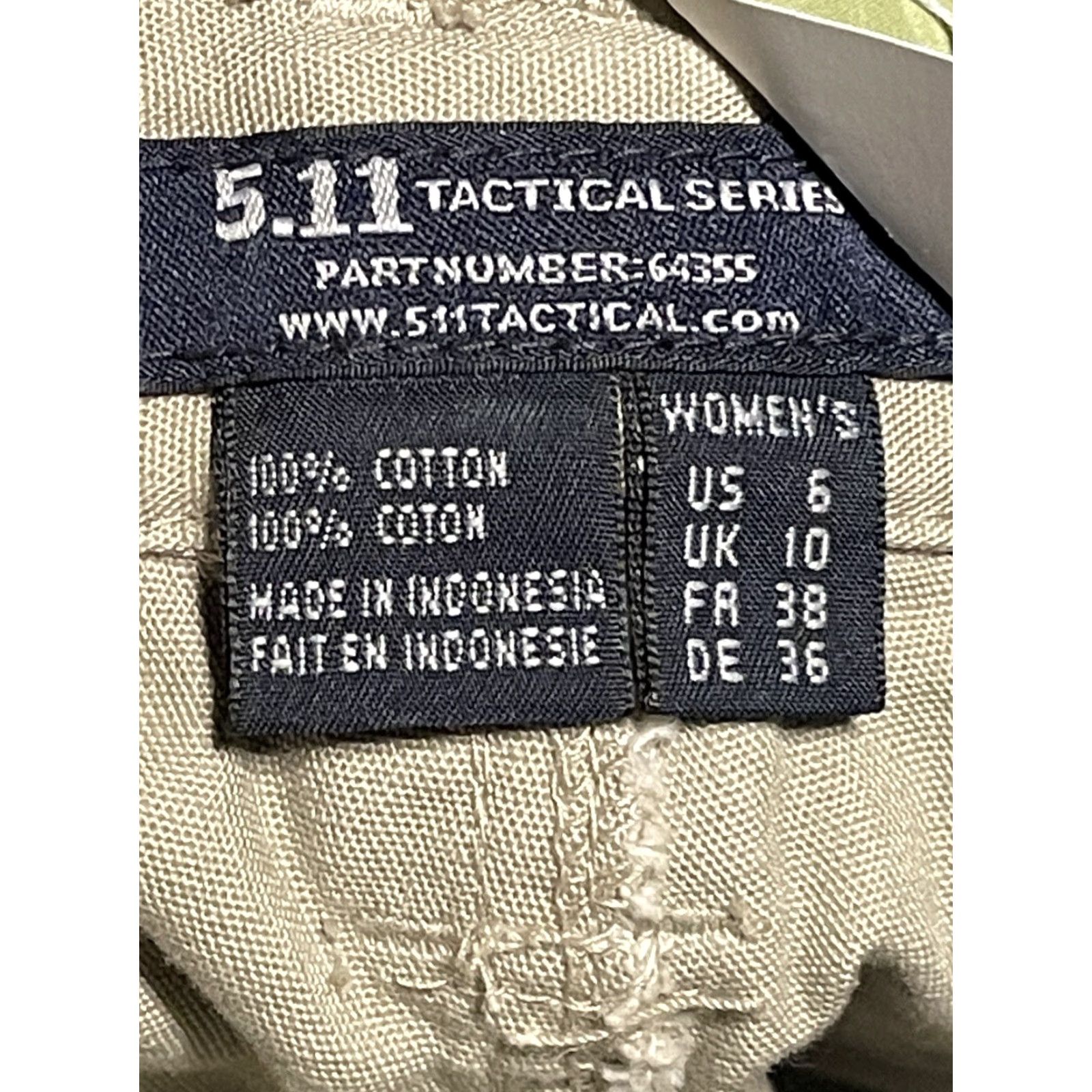 Vintage NEW 511 Tactical Women's Cargo Pants Size 6 Beige Regular Fit Zipper Closure Casual Size 28" / US 6 / IT 42 - 5 Thumbnail