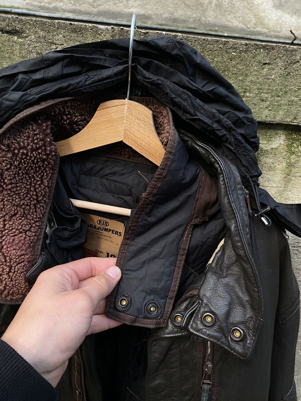 Parajumpers Parajumpers Leather Multipocket Insulated Jacket Size US L / EU 52-54 / 3 - 14 Thumbnail