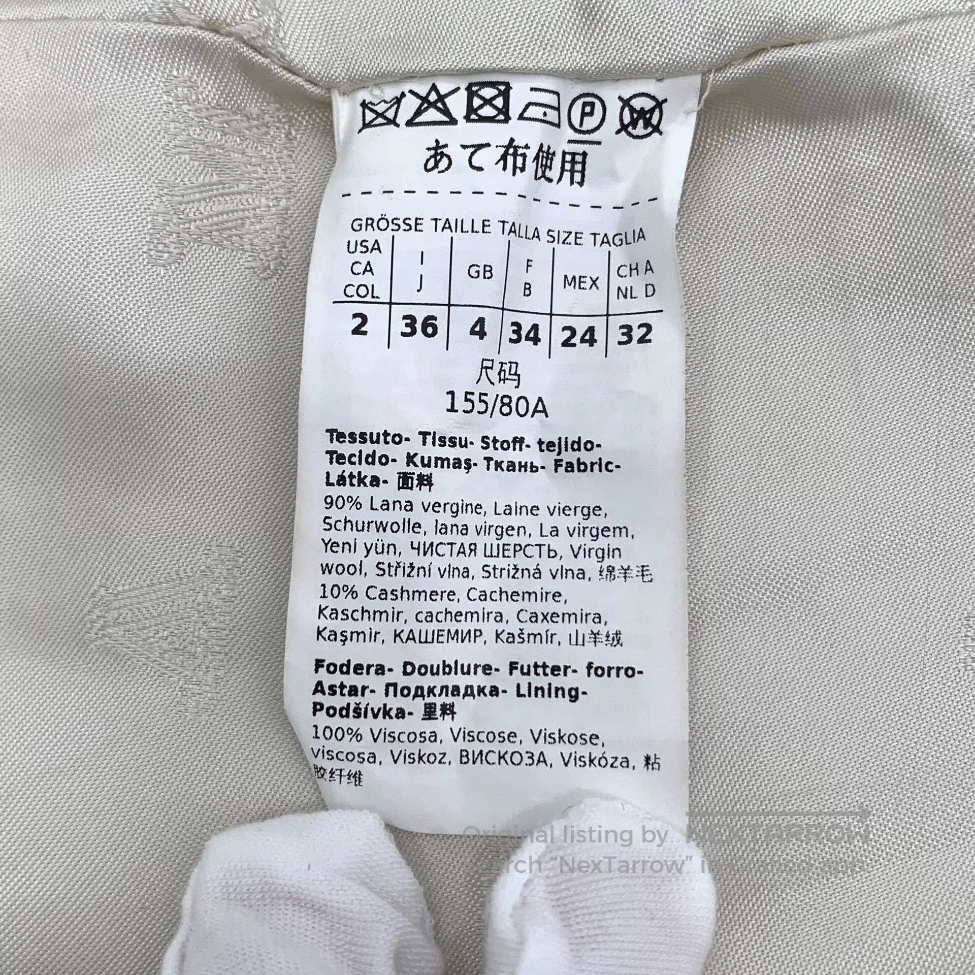 Other maxmara cream double-breasted wool coat. Size US XS / EU 42 / 0 - 6 Thumbnail