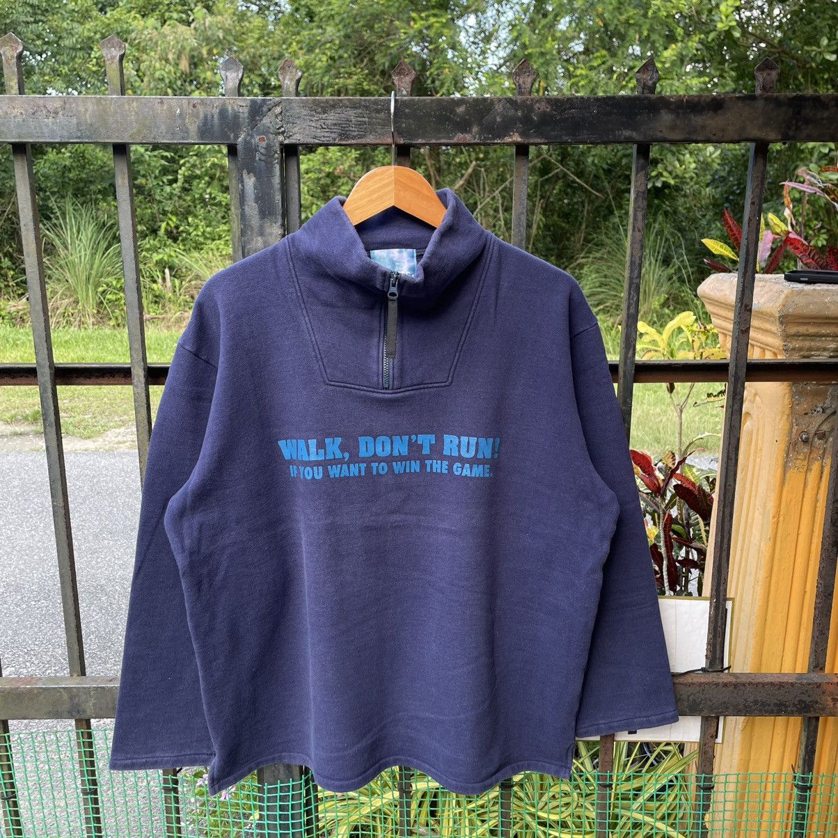 Japanese Brand 🔥🇯🇵Vintage GDC Japan Made Half Zipper Sweatshirts Size US L / EU 52-54 / 3 - 1 Thumbnail